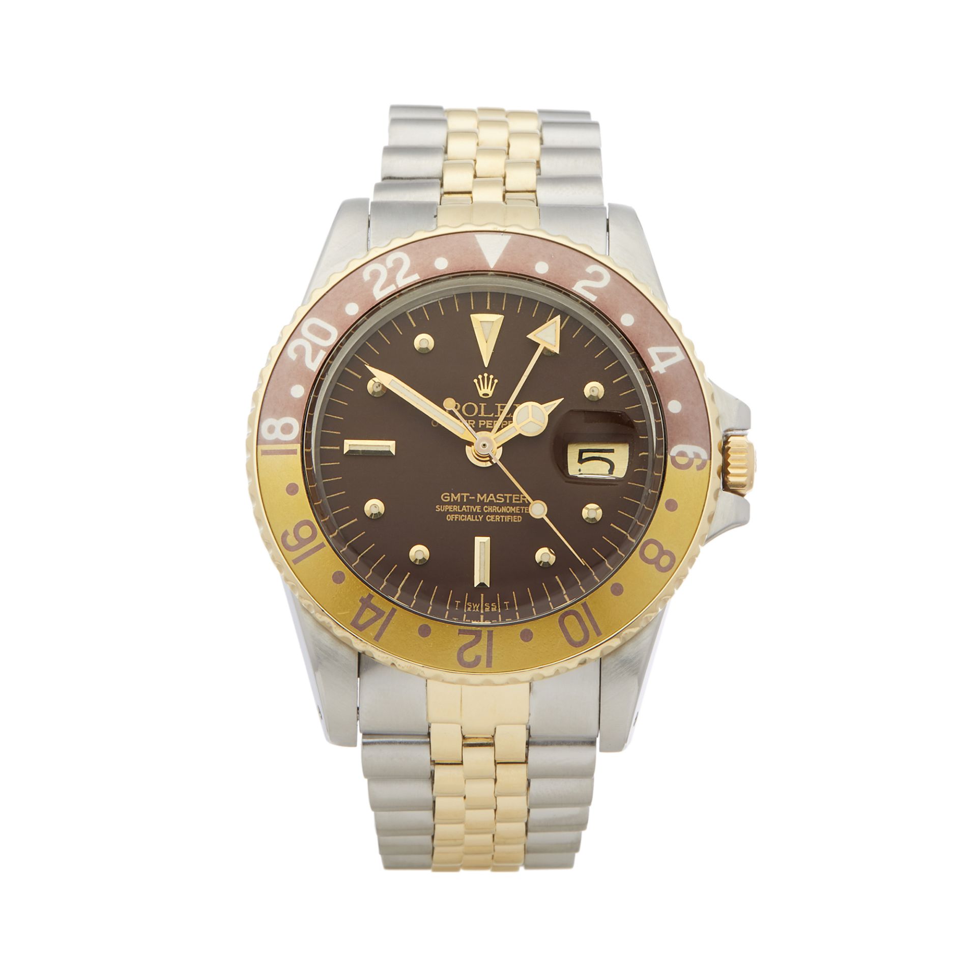 1978 GMT-Master Root Beer Nipple Dial Stainless Steel & Yellow Gold - 1675 - Image 7 of 7