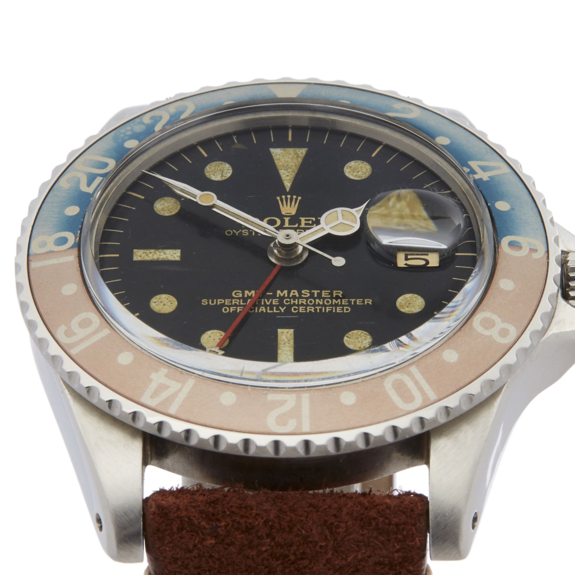 1954 GMT-Master Pepsi Guilt Gloss Small GMT Hand Underline Stainless Steel - 1675 - Image 11 of 15