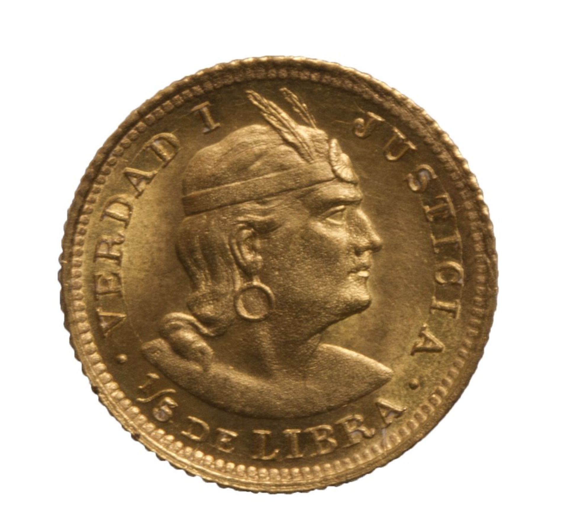 Peru, 1/5-Libra 1906 GOZF