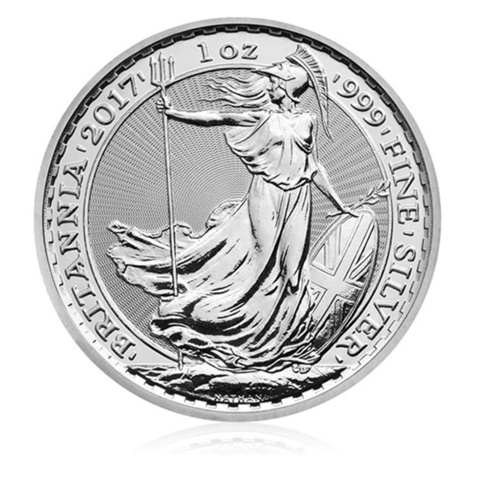 Silver Brittania £2 pound coin 2017