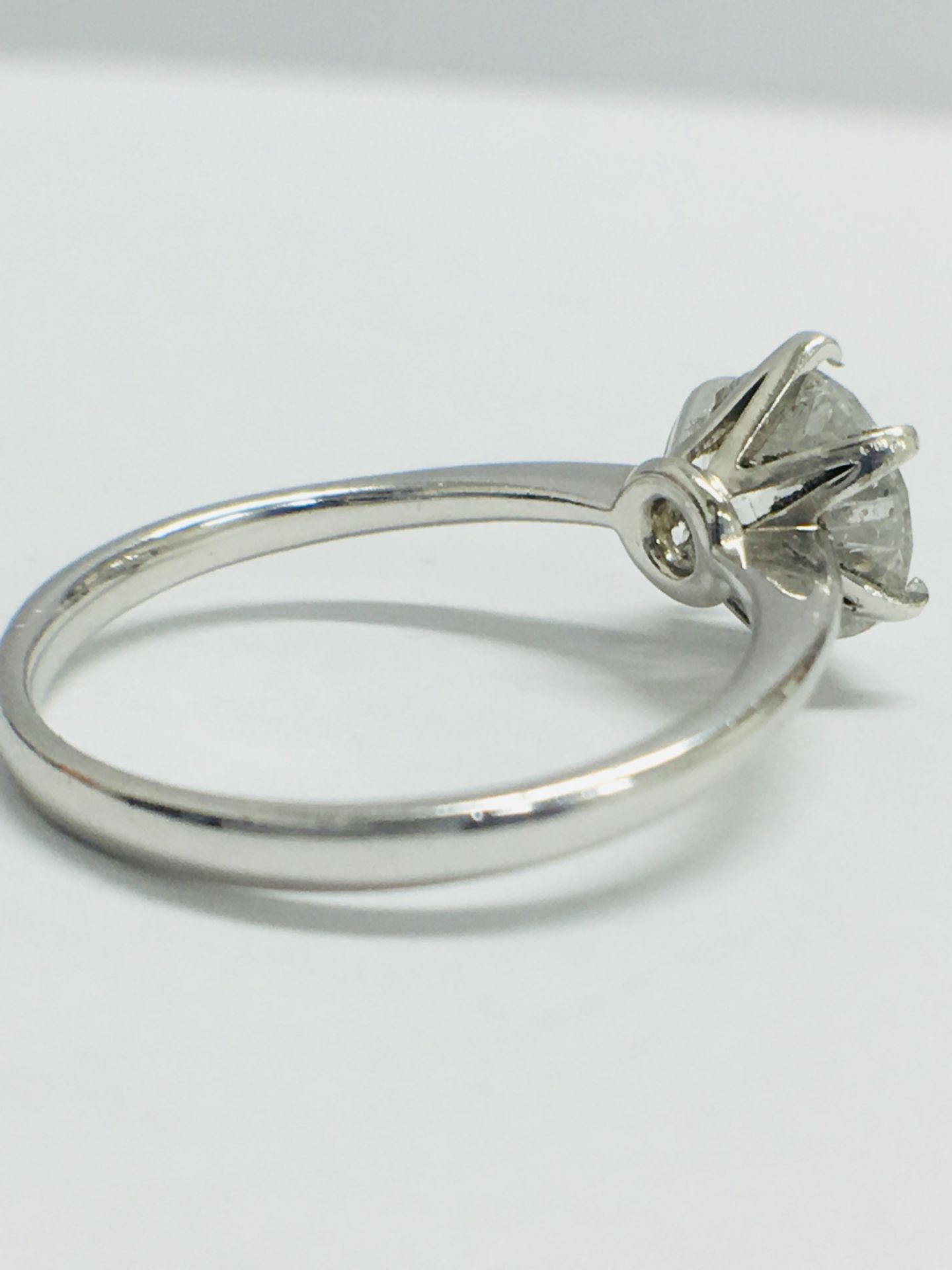 1.80Ct Diamond Solitaire Ring Set In Platinum Setting. - Image 6 of 10