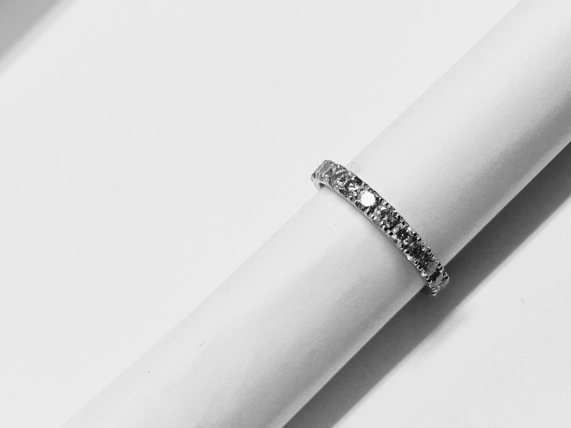 1.50Ct Paltinum Full Eternity Ring. - Image 9 of 17