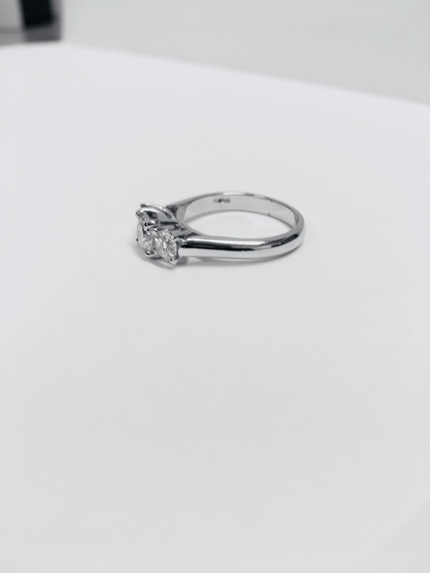 1.15Ct Diamond Three Stone Ring . - Image 6 of 23