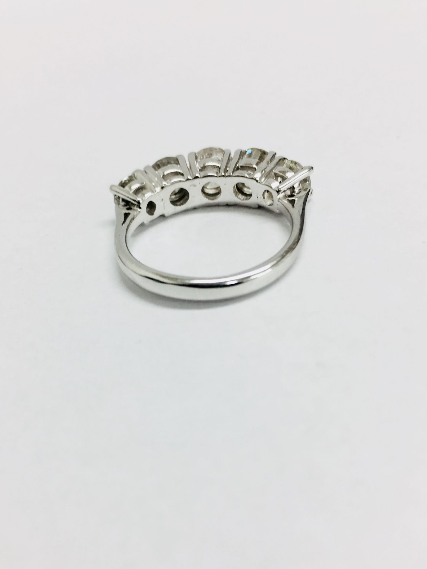 2.10Ct Diamond 5 Stone Ring, - Image 14 of 19