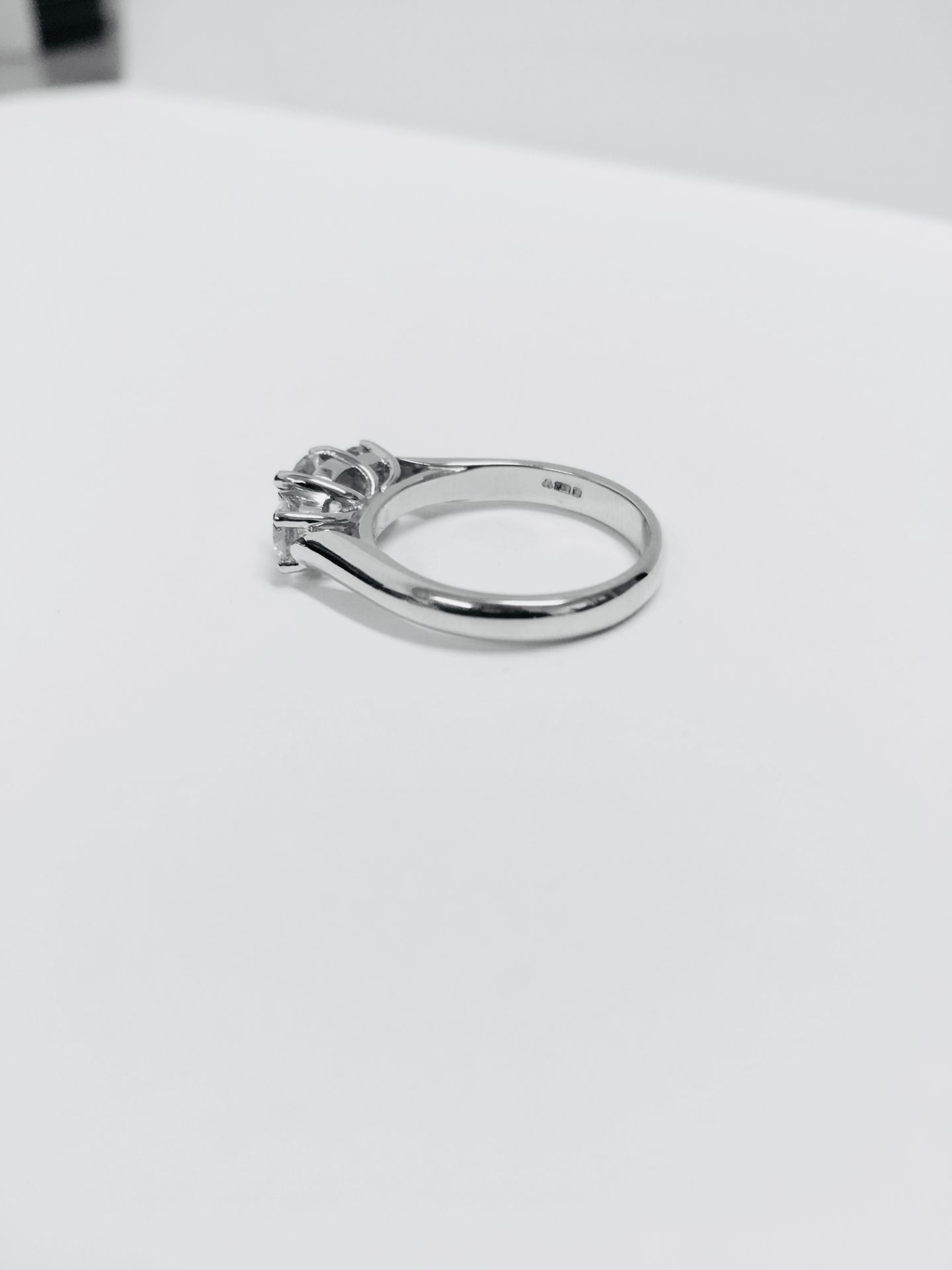 1.15Ct Diamond Three Stone Ring . - Image 14 of 23