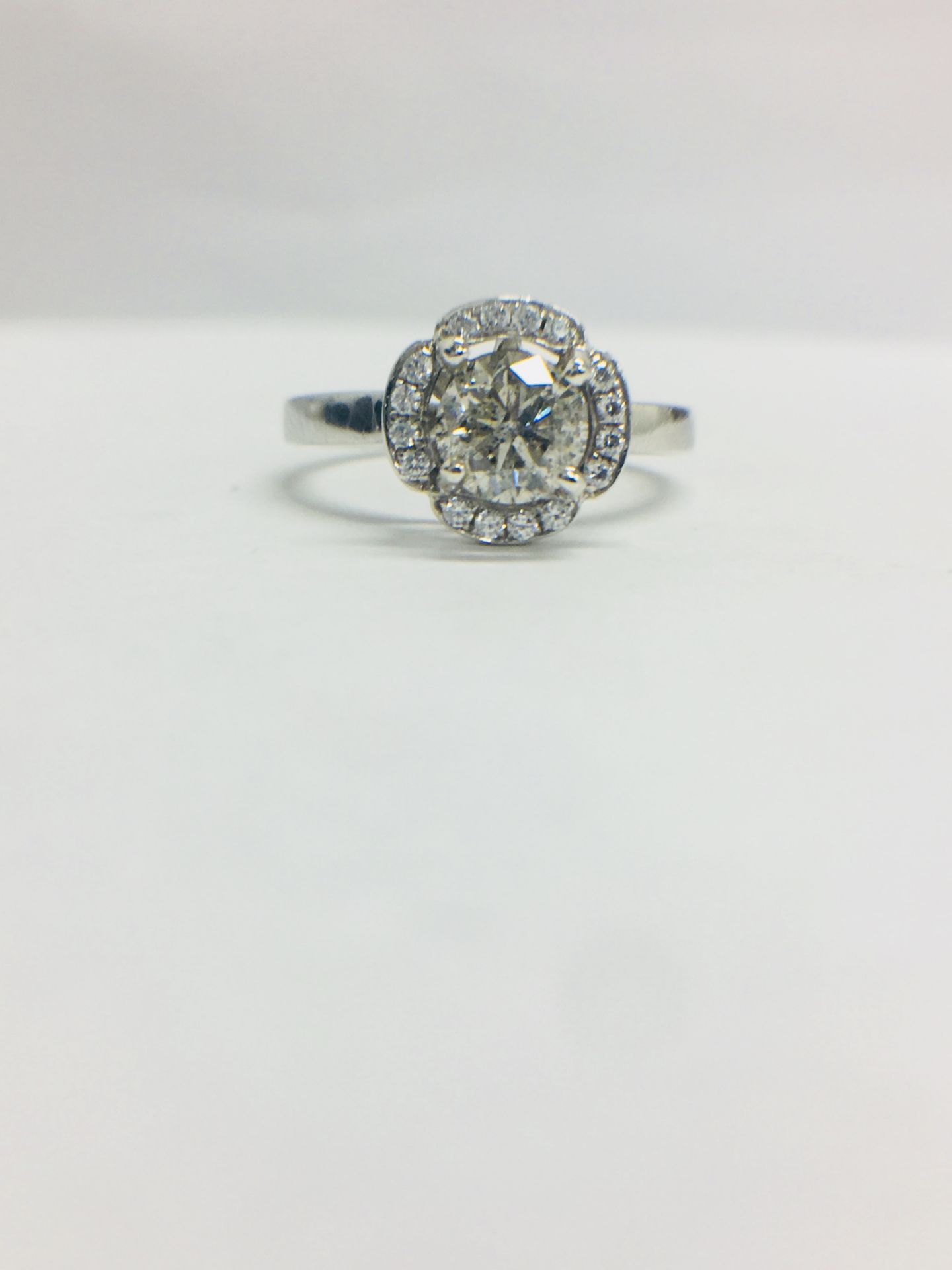 Platinum Art Deco Style Diamond Ring,
