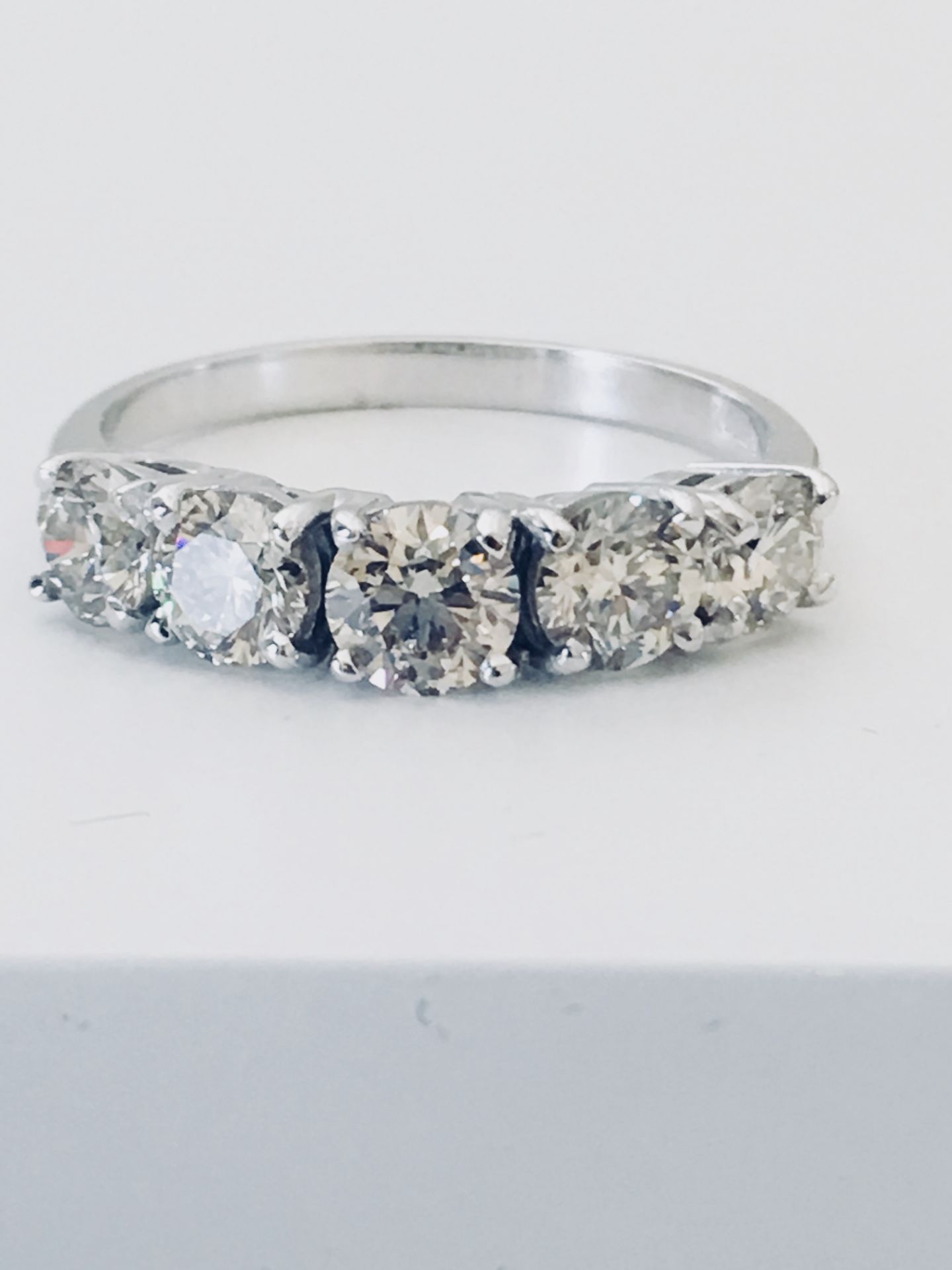 2.50Ct Diamond Five Stone Ring.