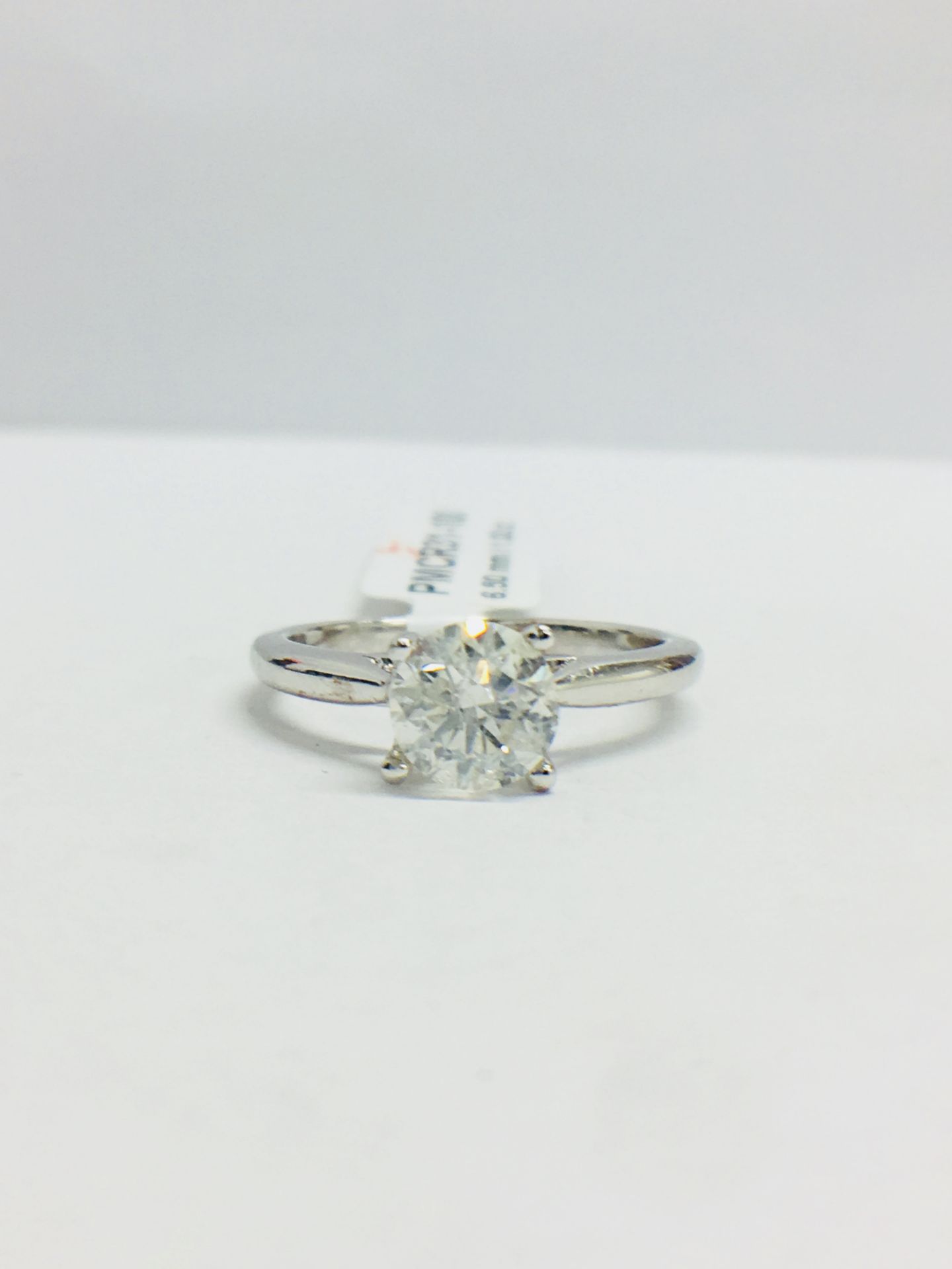 1.05Ct Brilliant Cut Diamond Set In Platinum Setting,