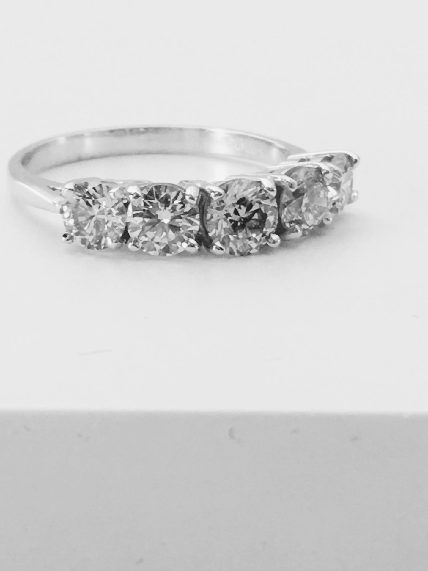 2.50Ct Diamond Five Stone Ring. - Image 7 of 7