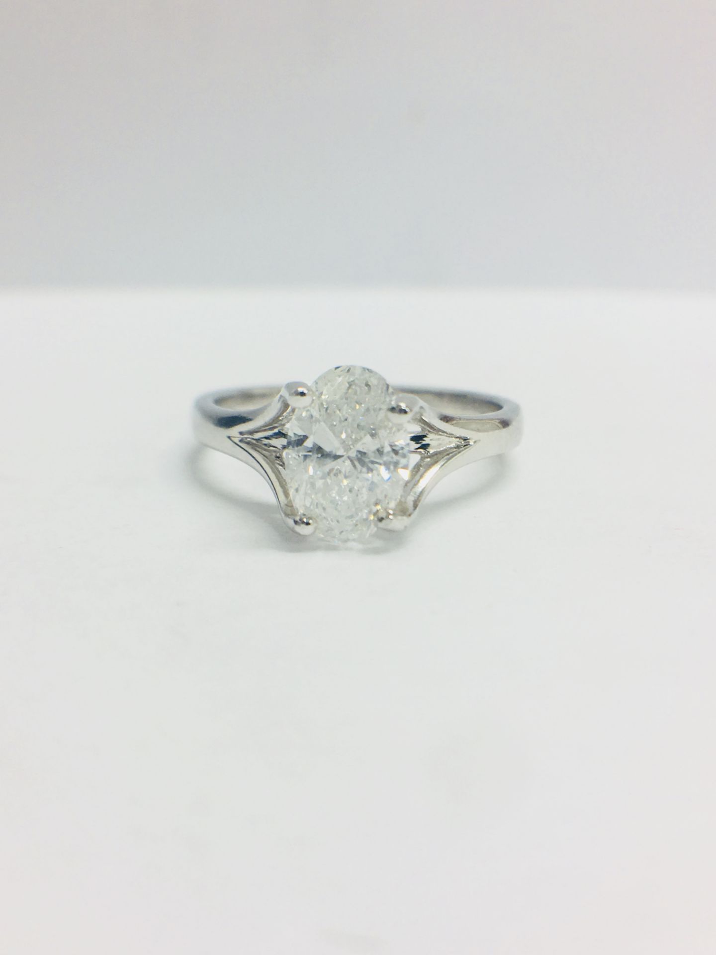 1Ct Oval Cut Diamond Solitaire Ring,