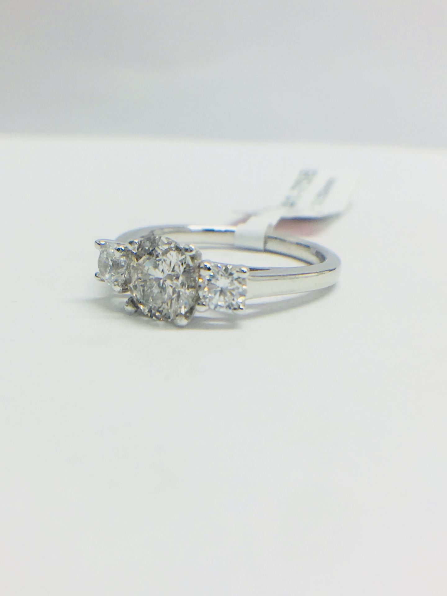 Platinum Diamond Trilogy Ring, - Image 2 of 10
