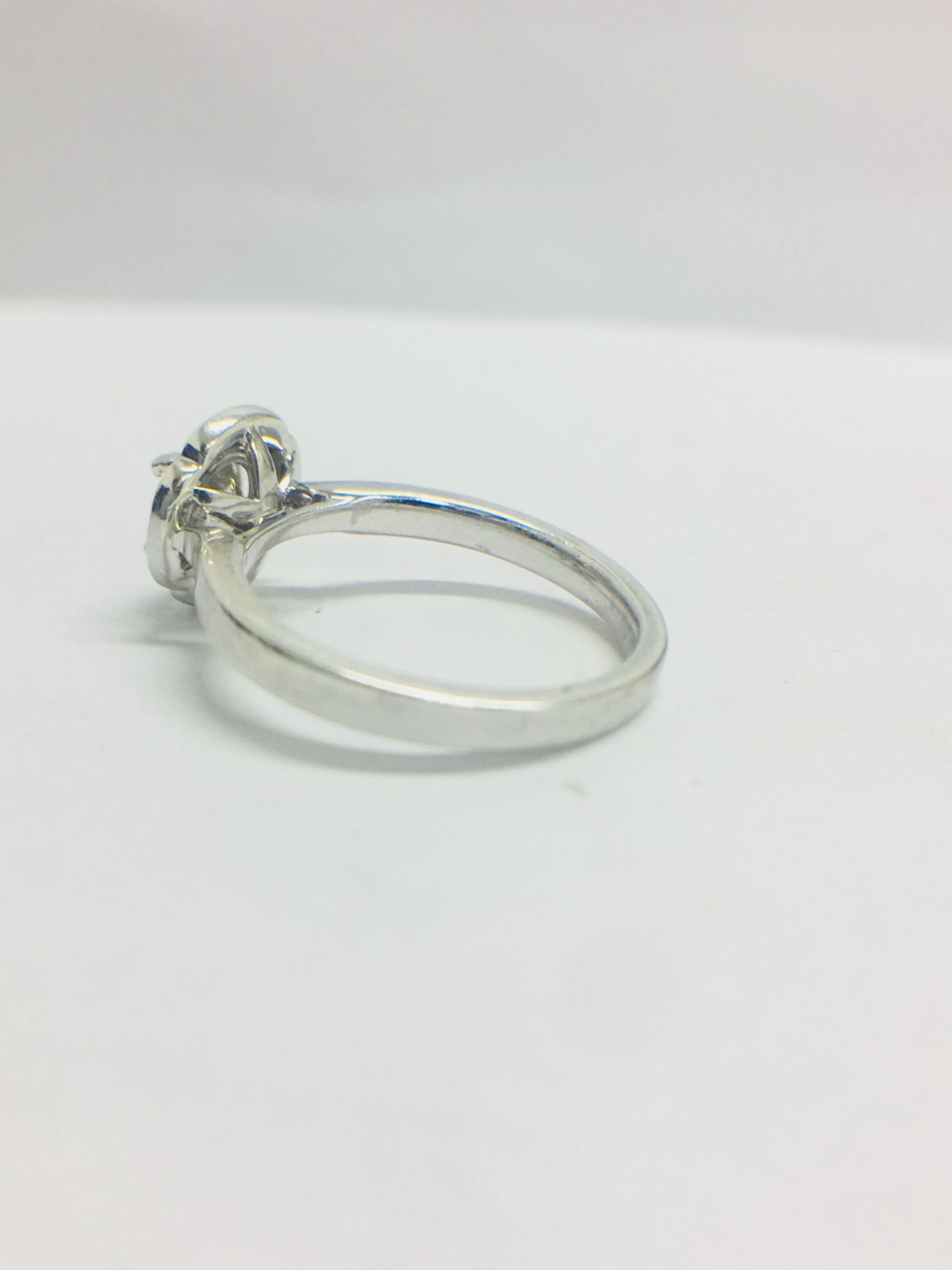 Platinum Art Deco Style Diamond Ring, - Image 4 of 10