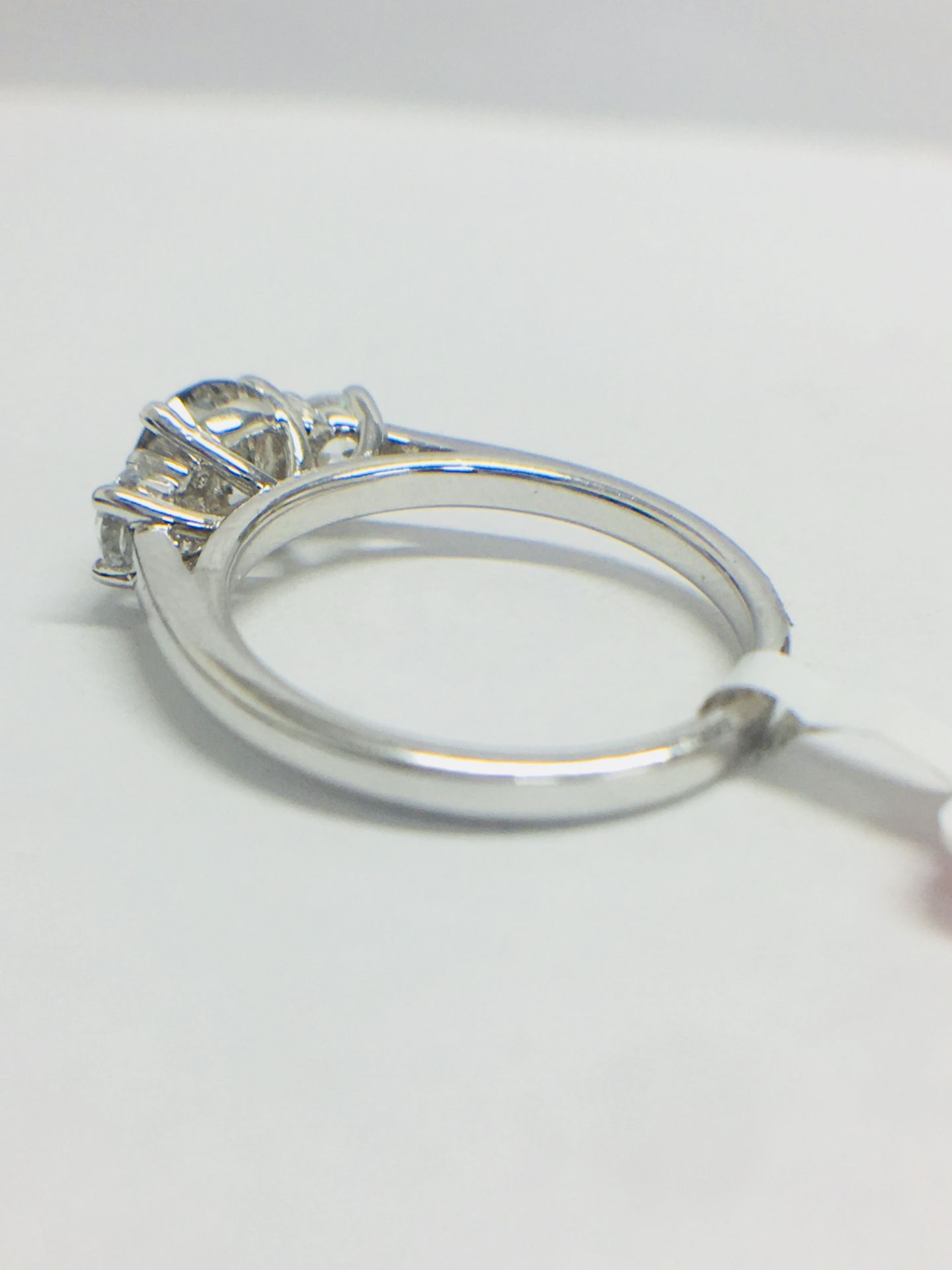 Platinum Diamond Trilogy Ring, - Image 5 of 10