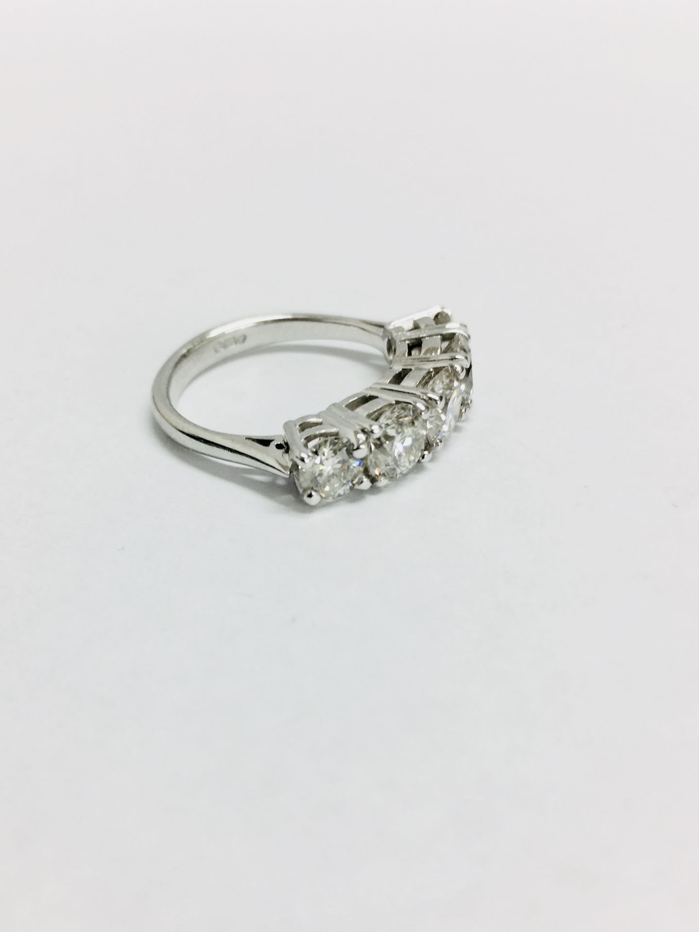 2.10Ct Diamond 5 Stone Ring, - Image 19 of 19