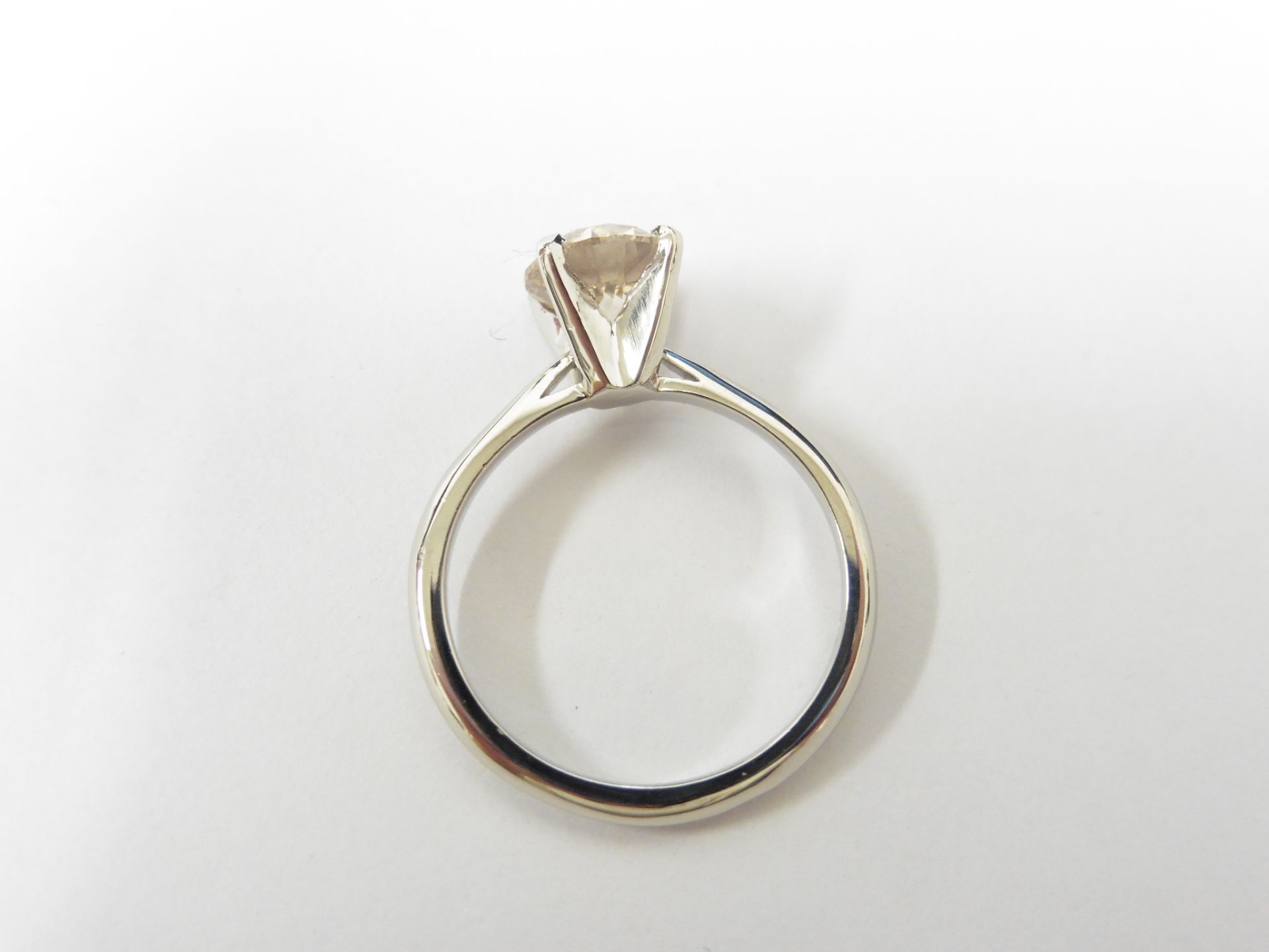 1.27Ct Diamond Solitaire Ring Set In Platinum. - Image 3 of 3
