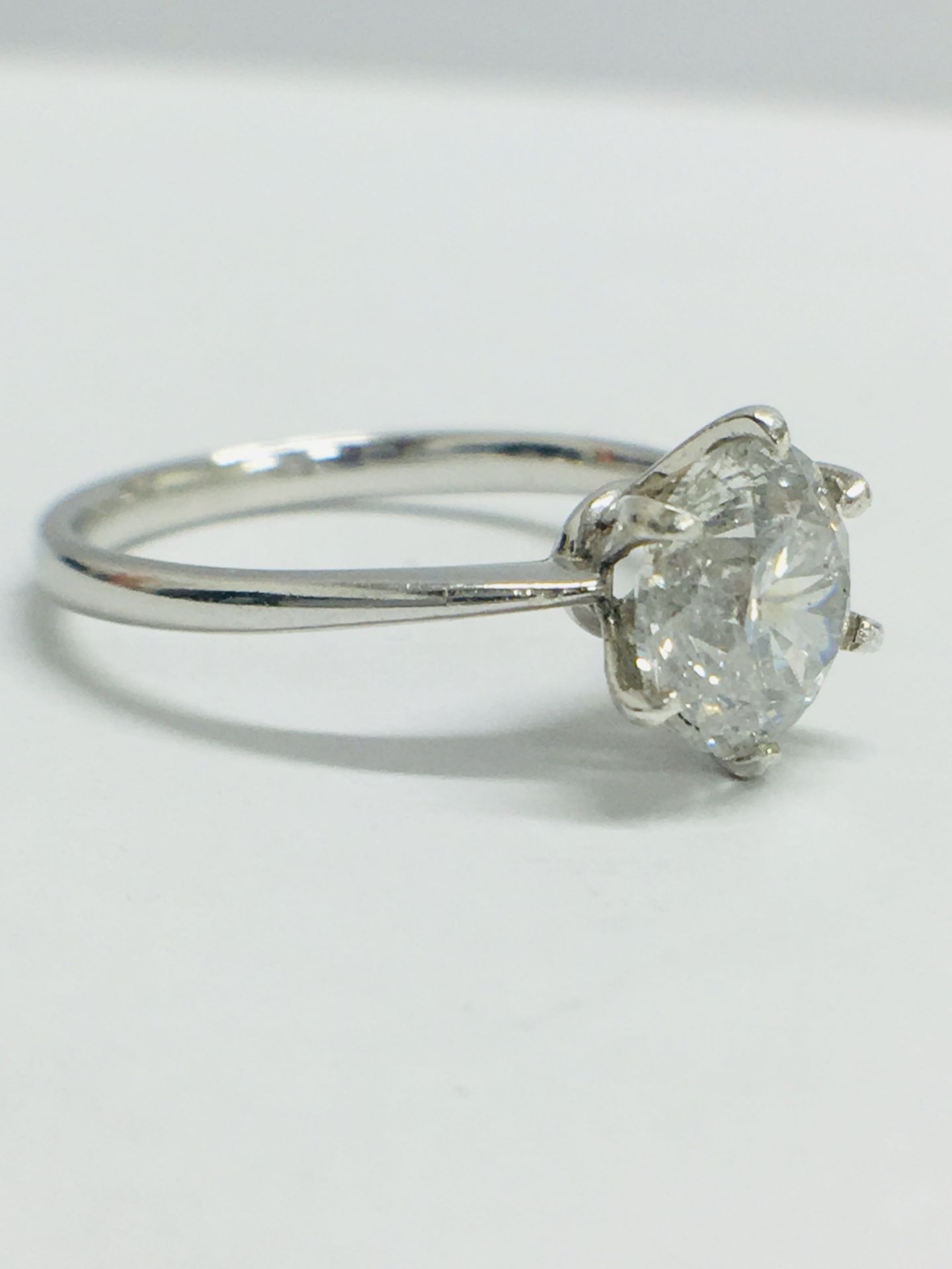 1.80Ct Diamond Solitaire Ring Set In Platinum Setting. - Image 7 of 10