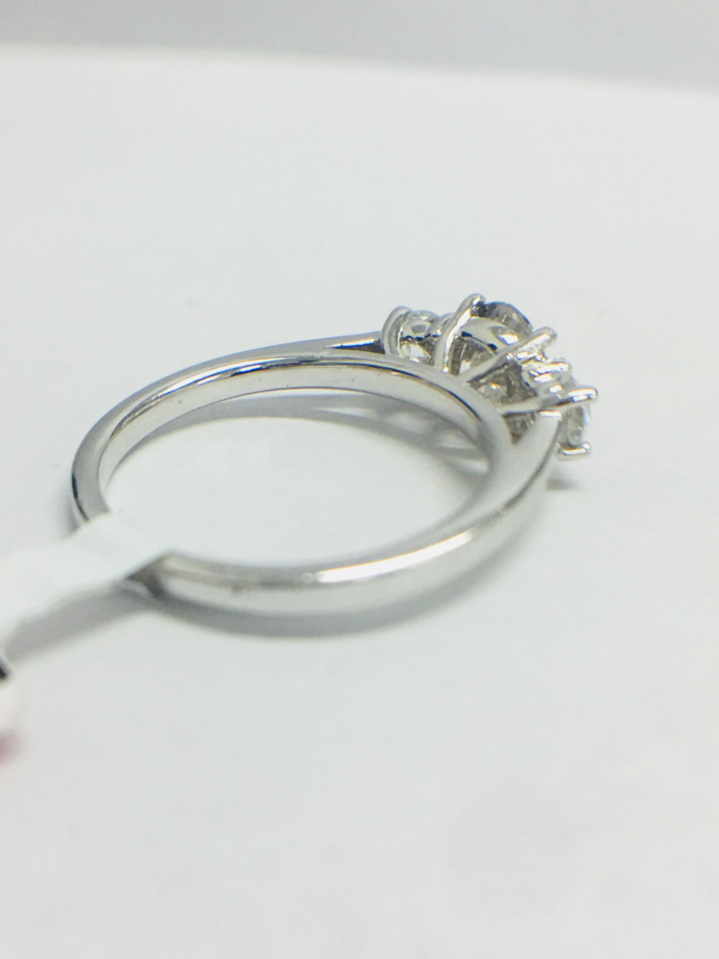 Platinum Diamond Trilogy Ring, - Image 7 of 10