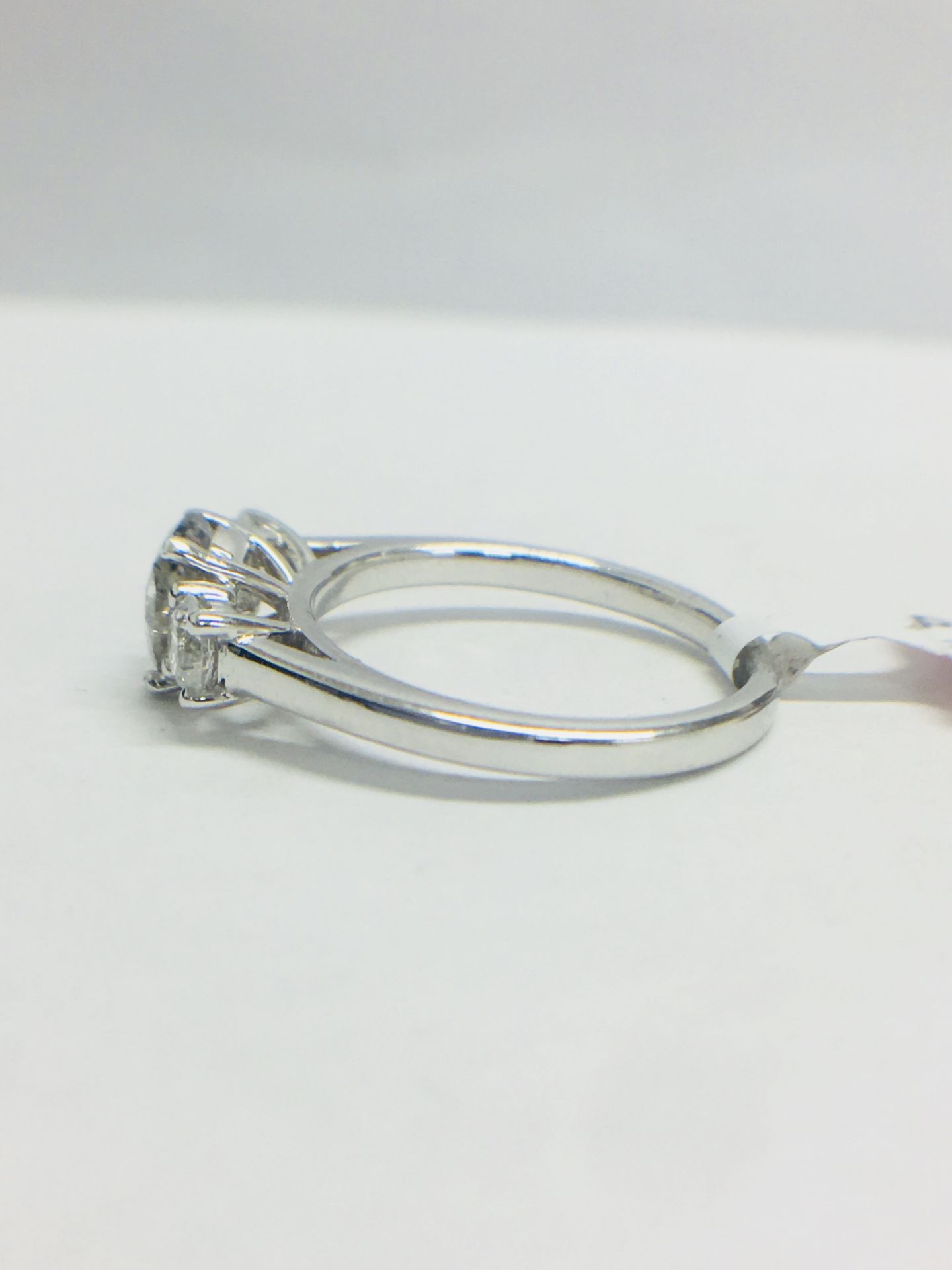 Platinum Diamond Trilogy Ring, - Image 4 of 10