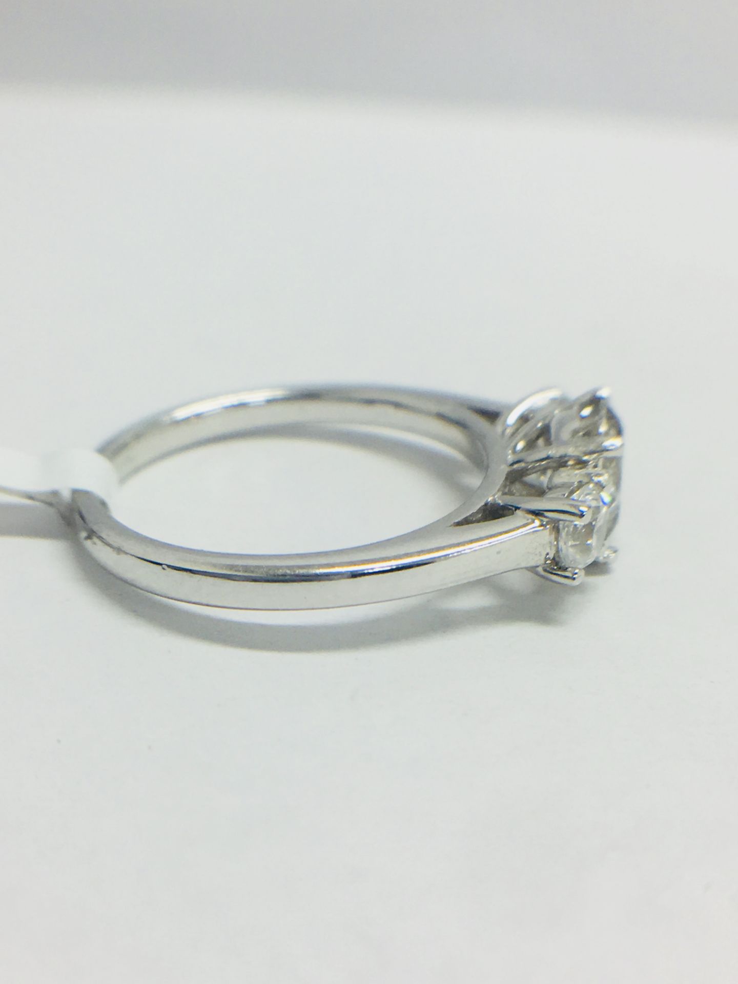 Platinum Diamond Trilogy Ring, - Image 8 of 10