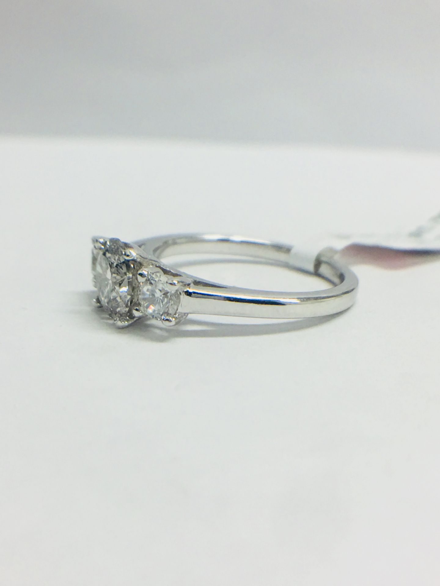 Platinum Diamond Trilogy Ring, - Image 3 of 10