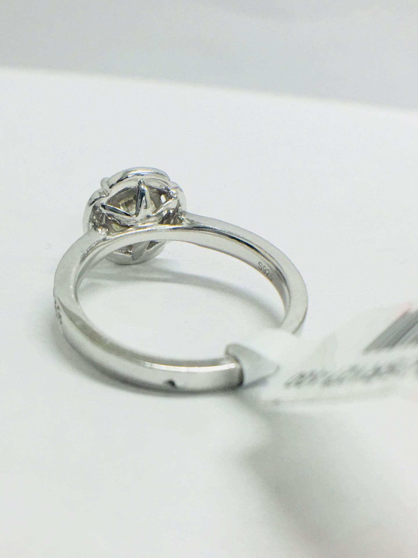 Platinum Art Deco Style Ring, - Image 5 of 10