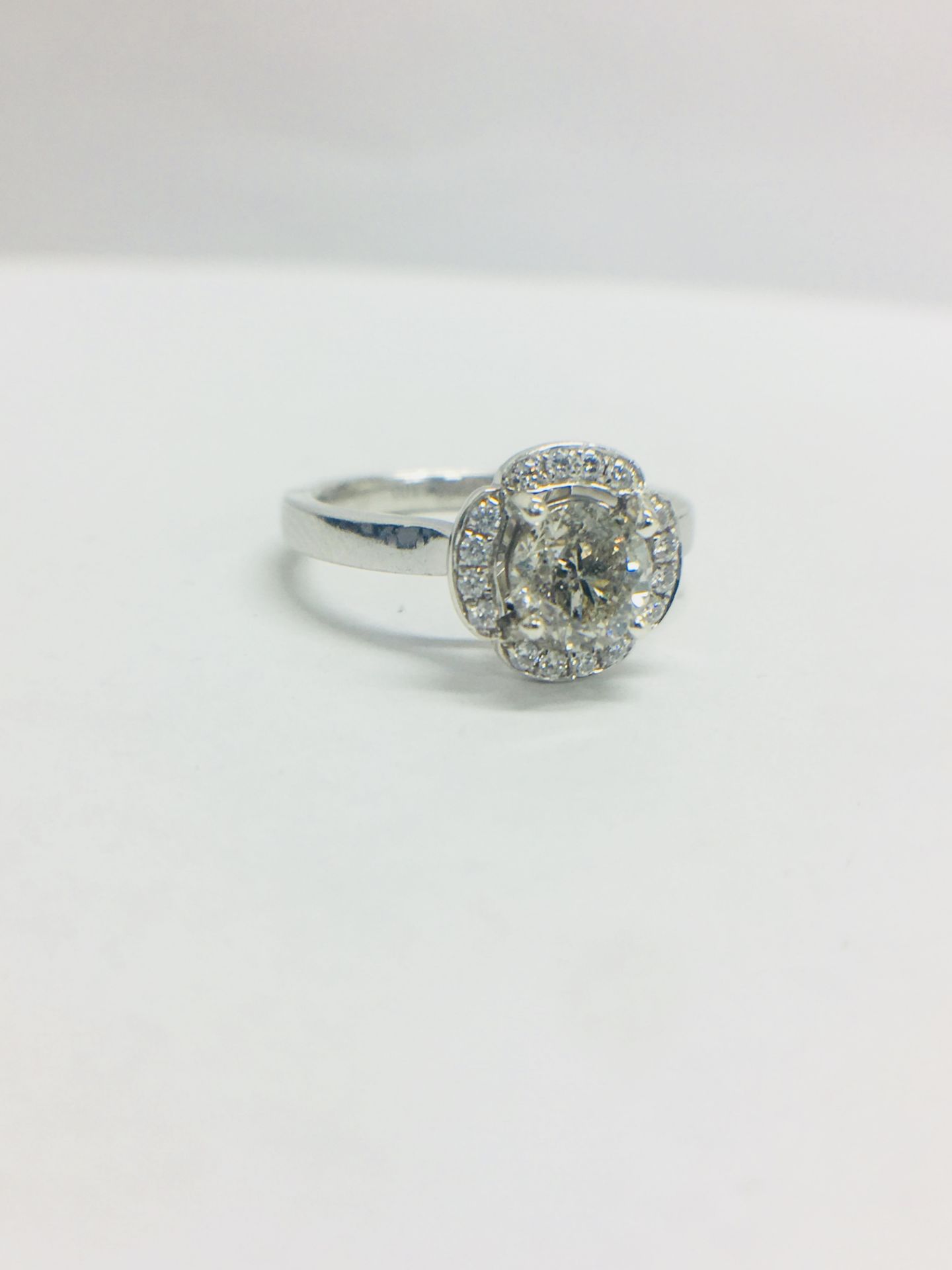Platinum Art Deco Style Diamond Ring, - Image 8 of 10