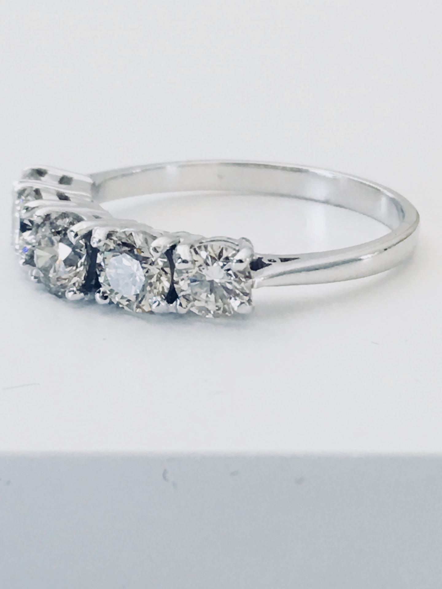 2.50Ct Diamond Five Stone Ring. - Image 2 of 7