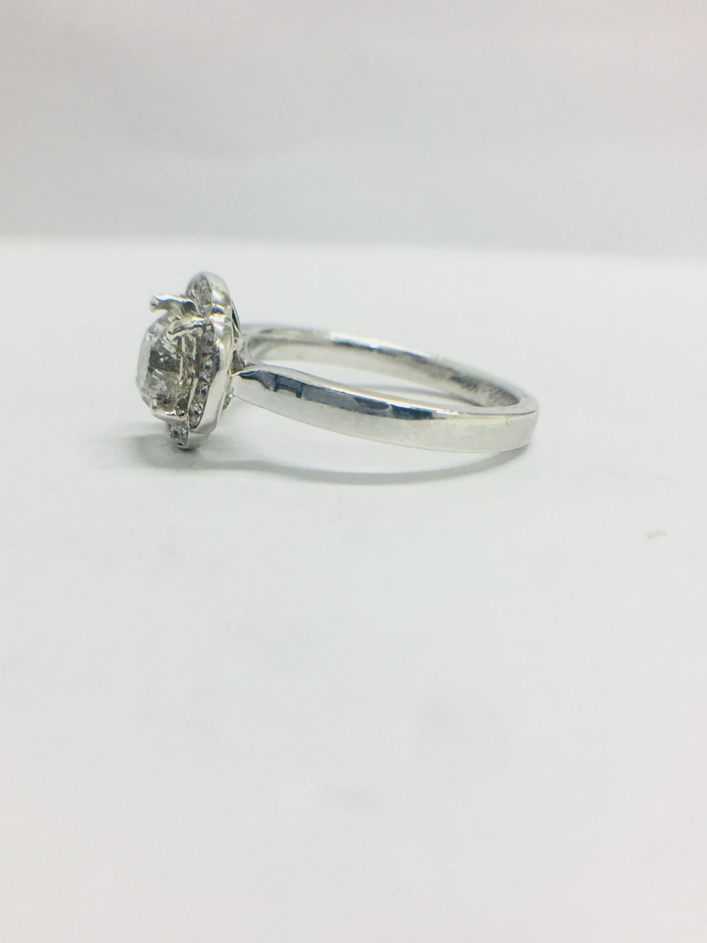 Platinum Art Deco Style Diamond Ring, - Image 3 of 10