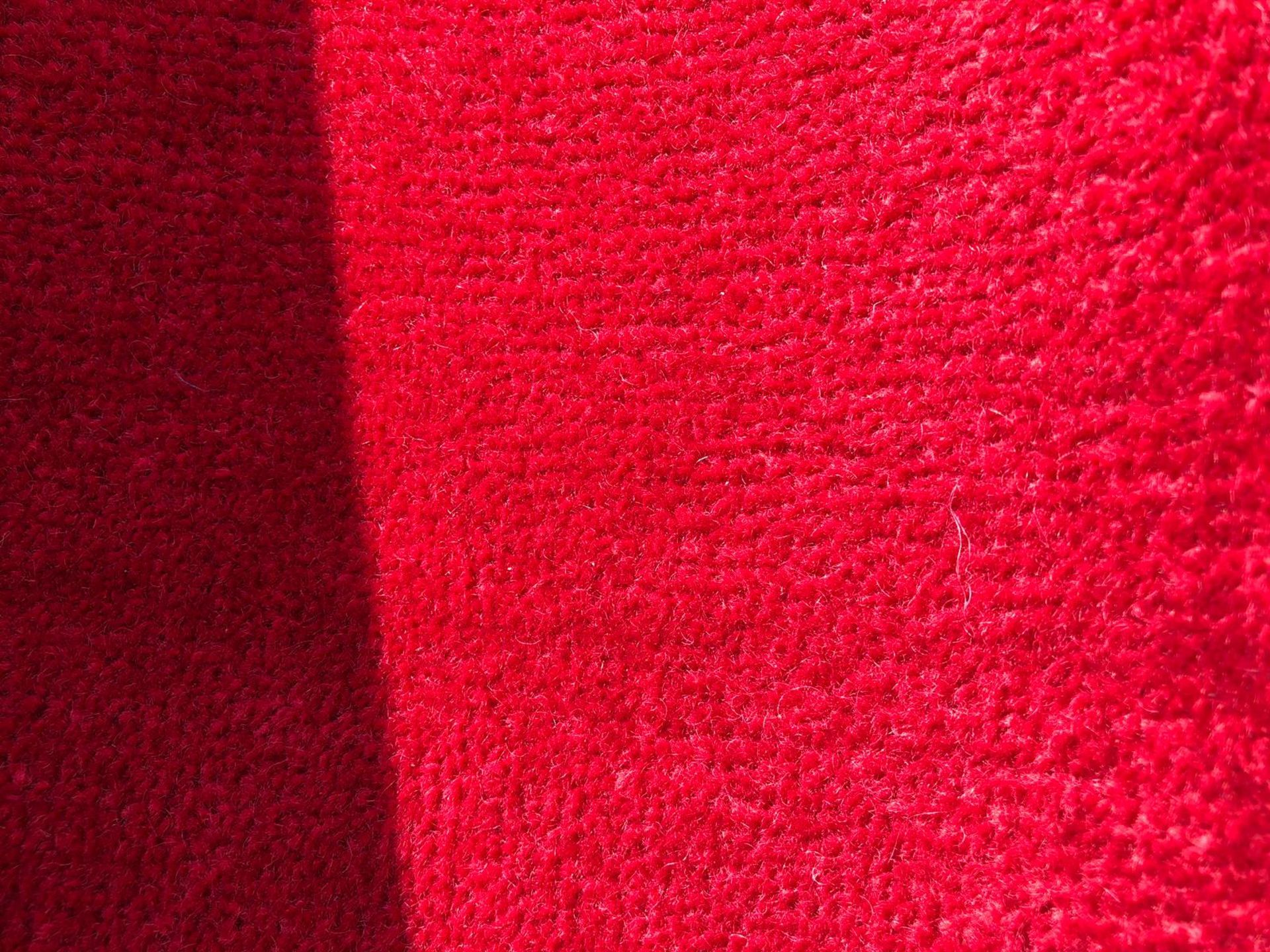 New Zealand Hand Tufted Red Carpet Wool 2.5M x 1.5M