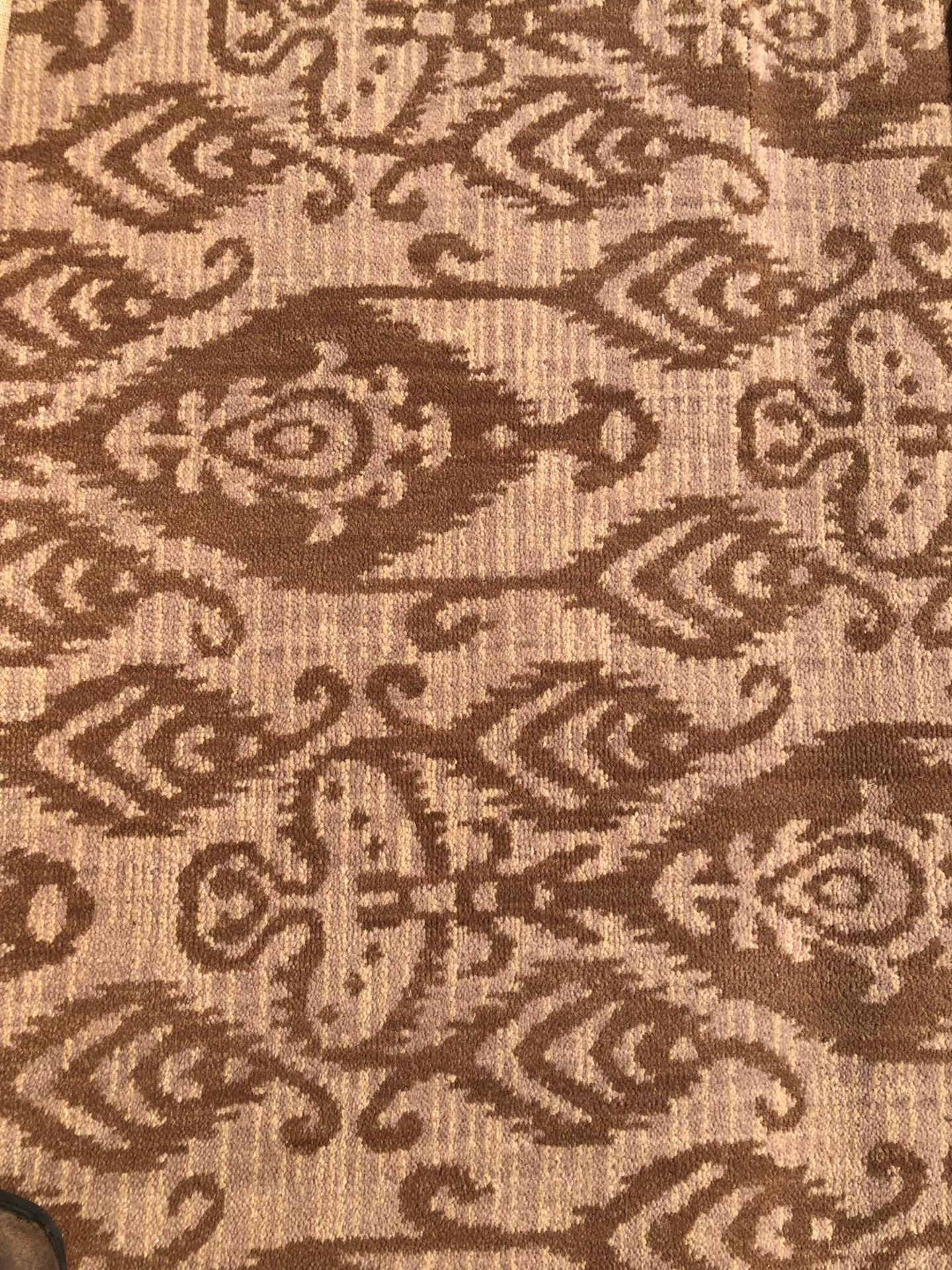 Beige Patterned Hessian Back 4.2M x 2.95M