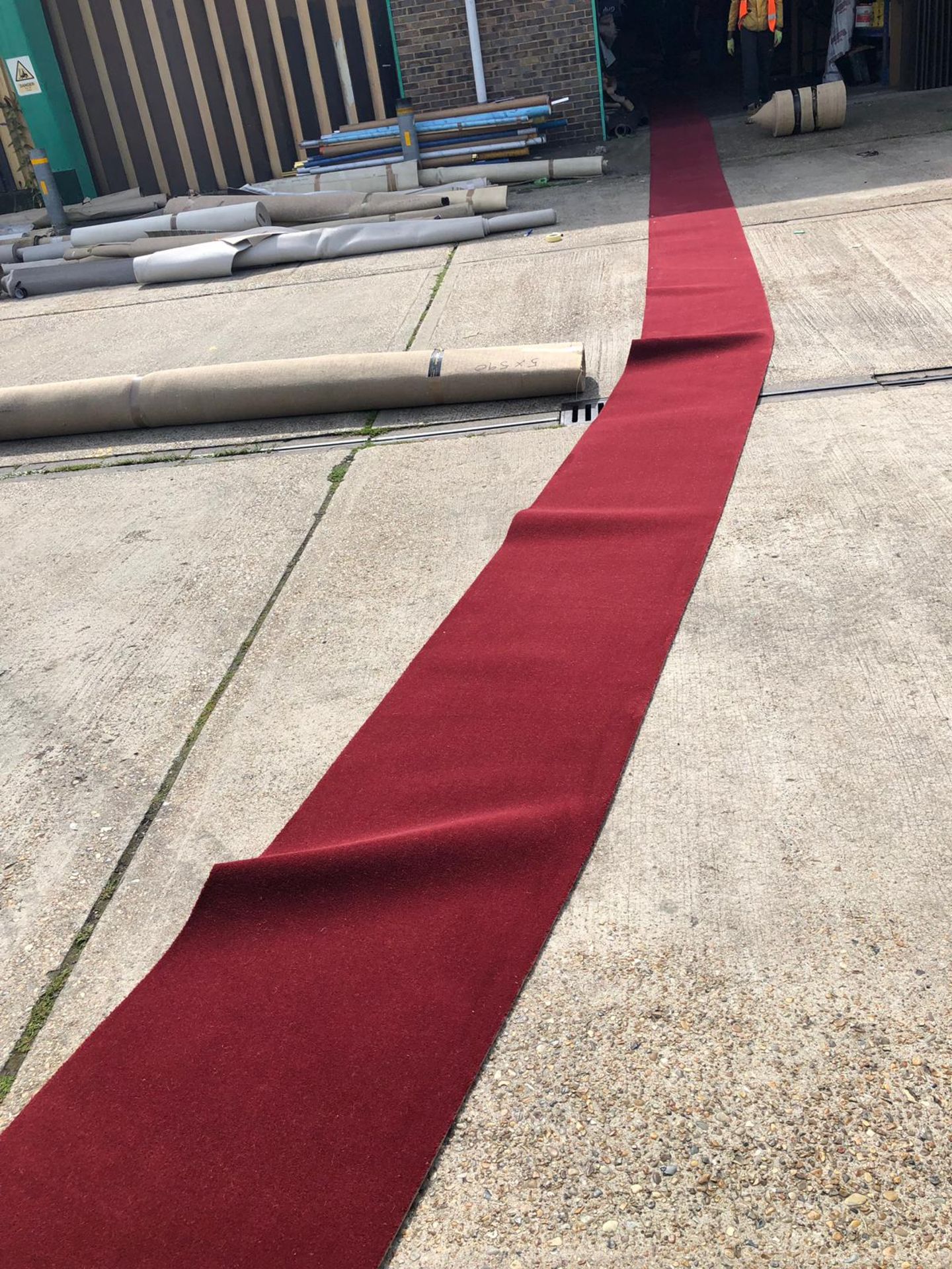 Massive Burgundy Carpet Runner Dark Burgundy .7M Wide x 46M Long - Image 3 of 3