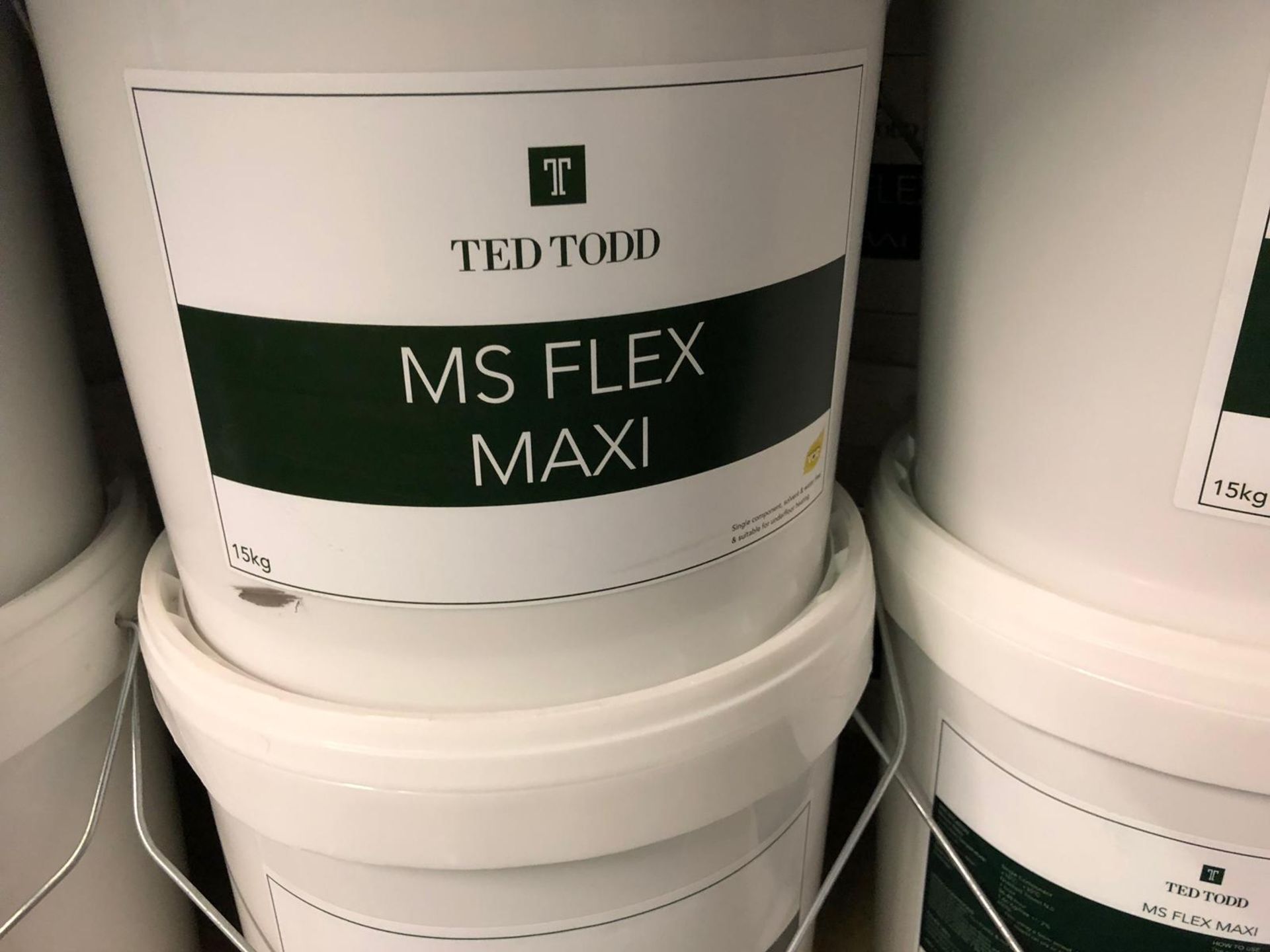 2 x 15Kg Tubs Of Ted Todd Maxi Flex Adhesive Cost £100 Per 15Kg Tub