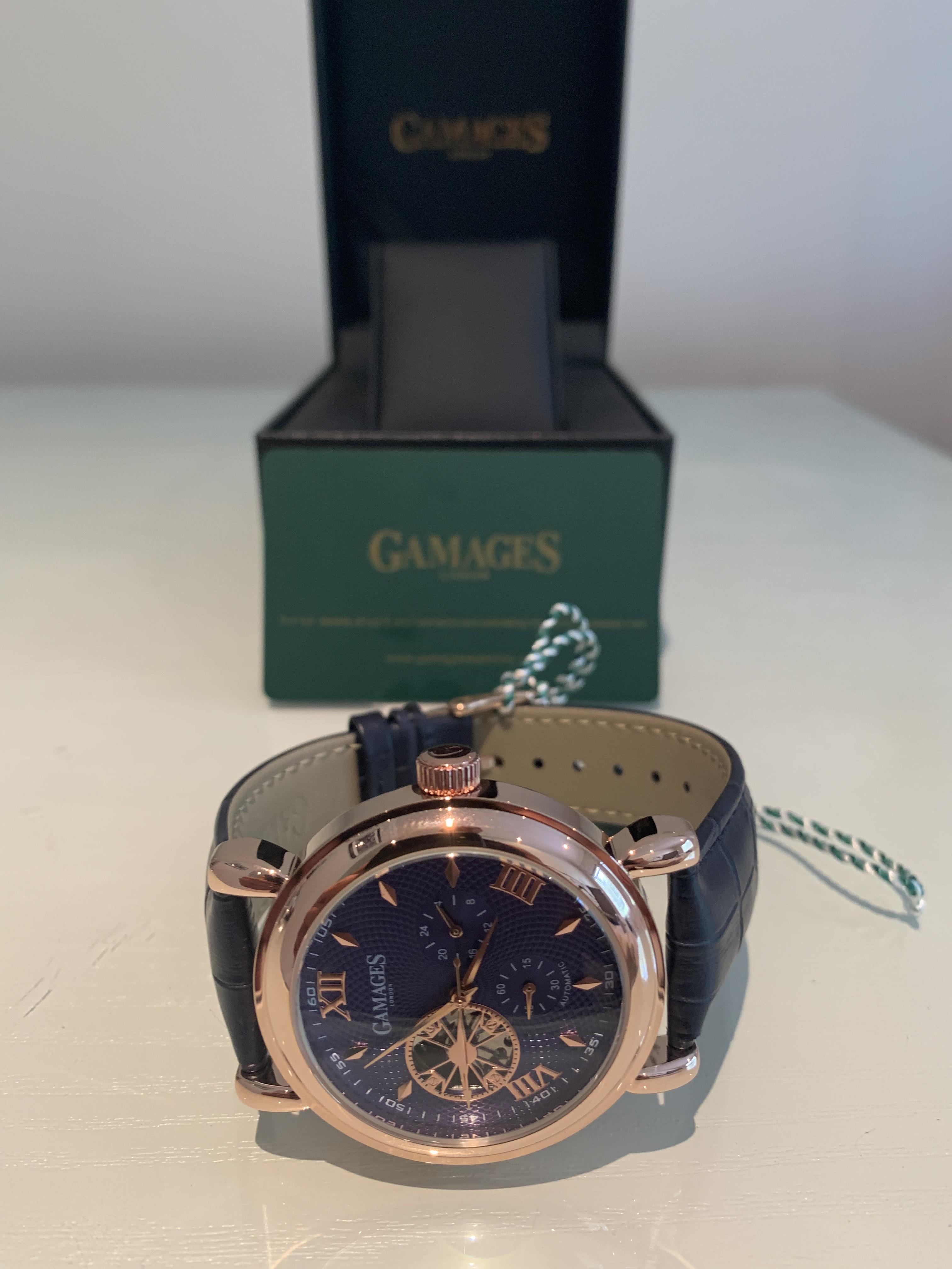 Limited Edition Hand Assembled GAMAGES Hour Timer Automatic Rose – 5 Year Warranty & Free Delivery - Image 2 of 5