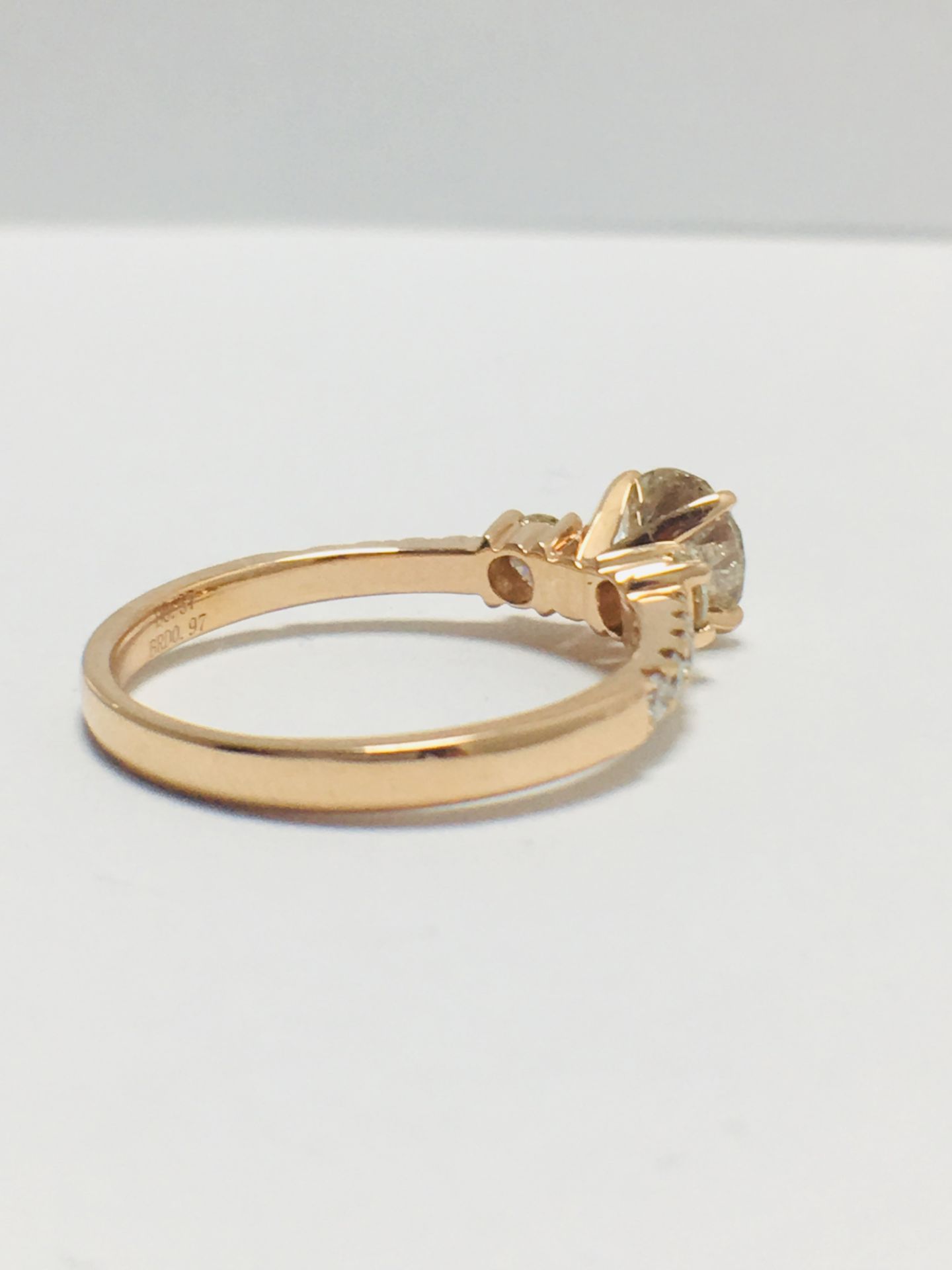 14ct Rose Gold Diamond Ring - Image 7 of 9