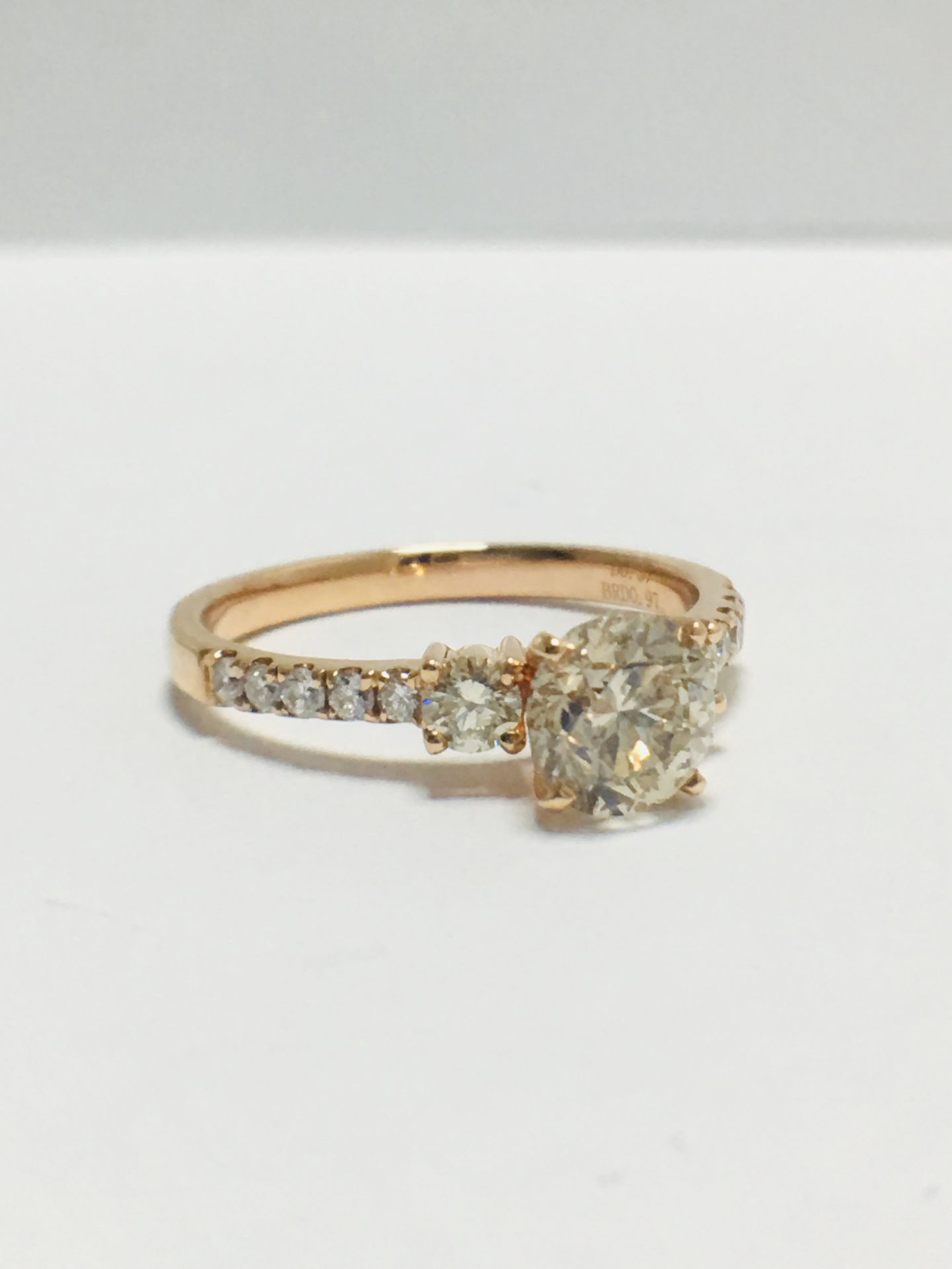 14ct Rose Gold Diamond Ring - Image 9 of 9