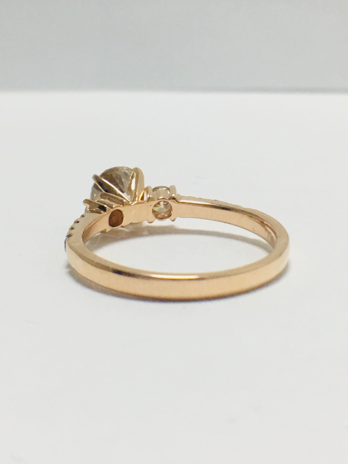 14ct Rose Gold Diamond Ring - Image 5 of 9