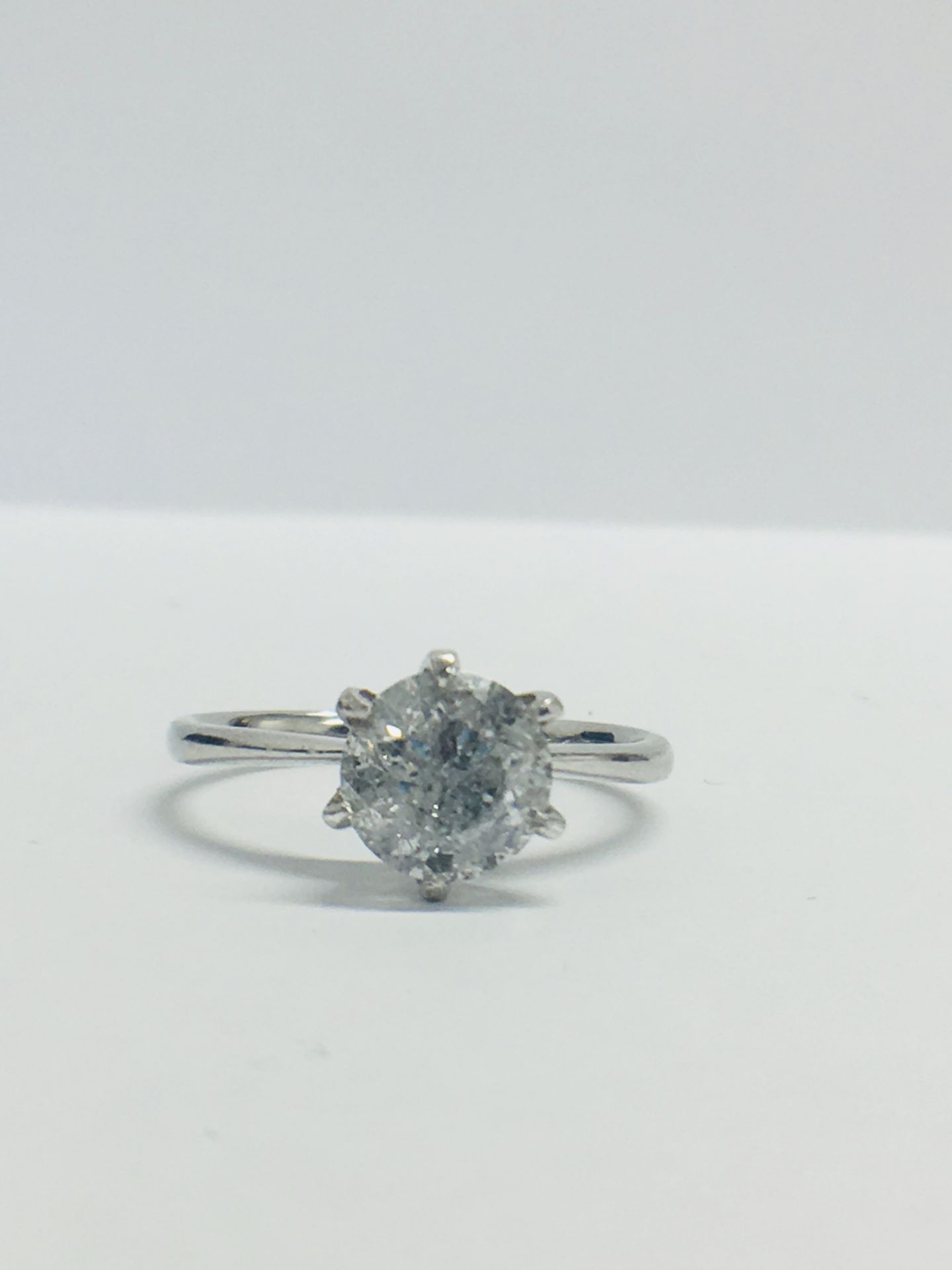 Platinum Diamond 1.64ct Diamond Solitaire Ring