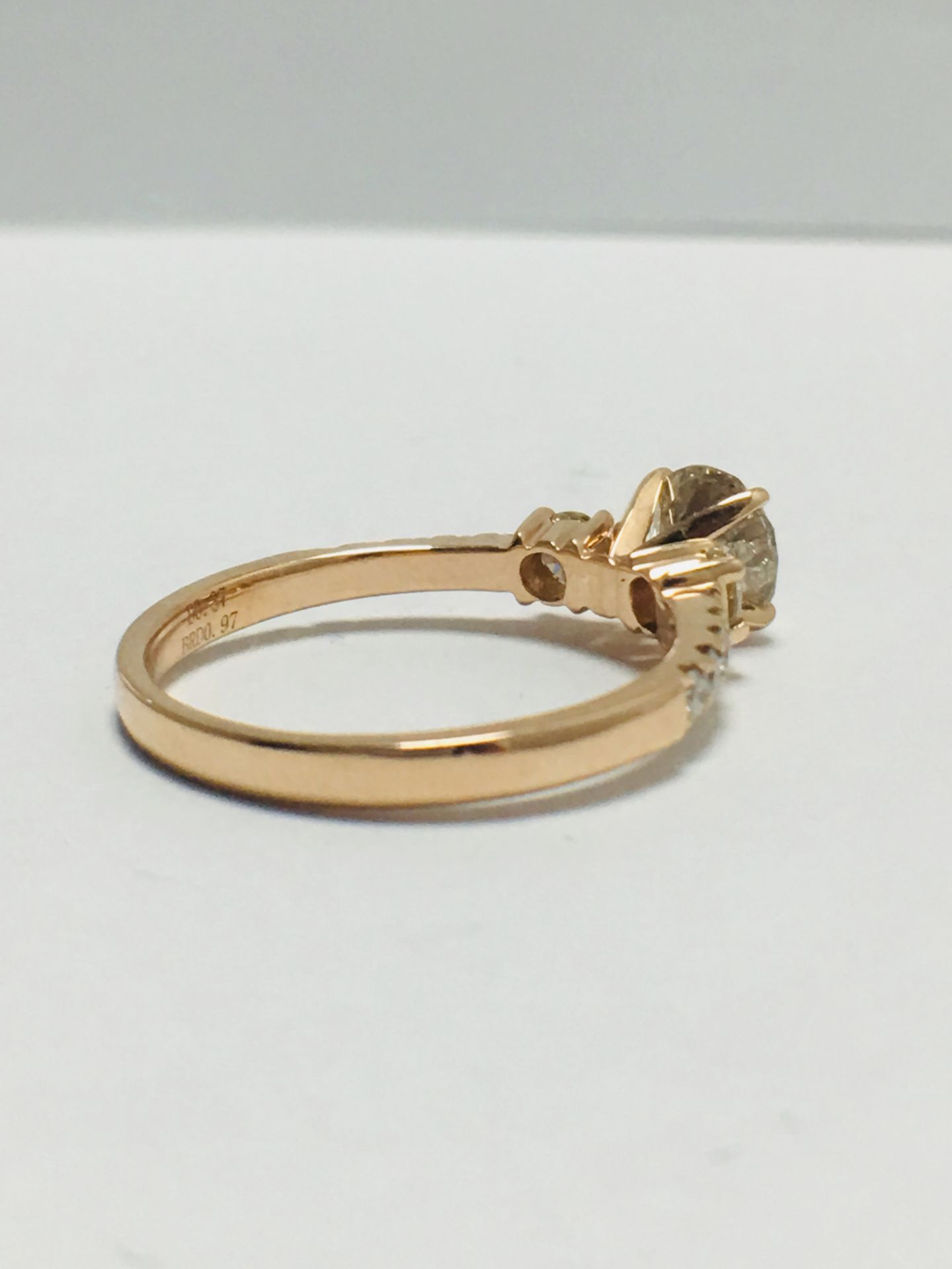 14ct Rose Gold Diamond Ring - Image 6 of 9