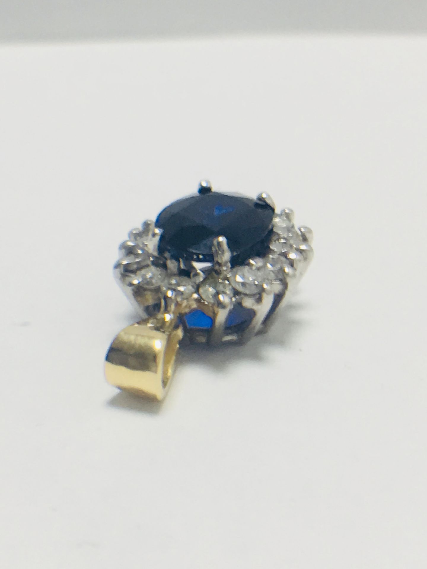 18ct Sapphire & Diamond Pendant - Image 5 of 6