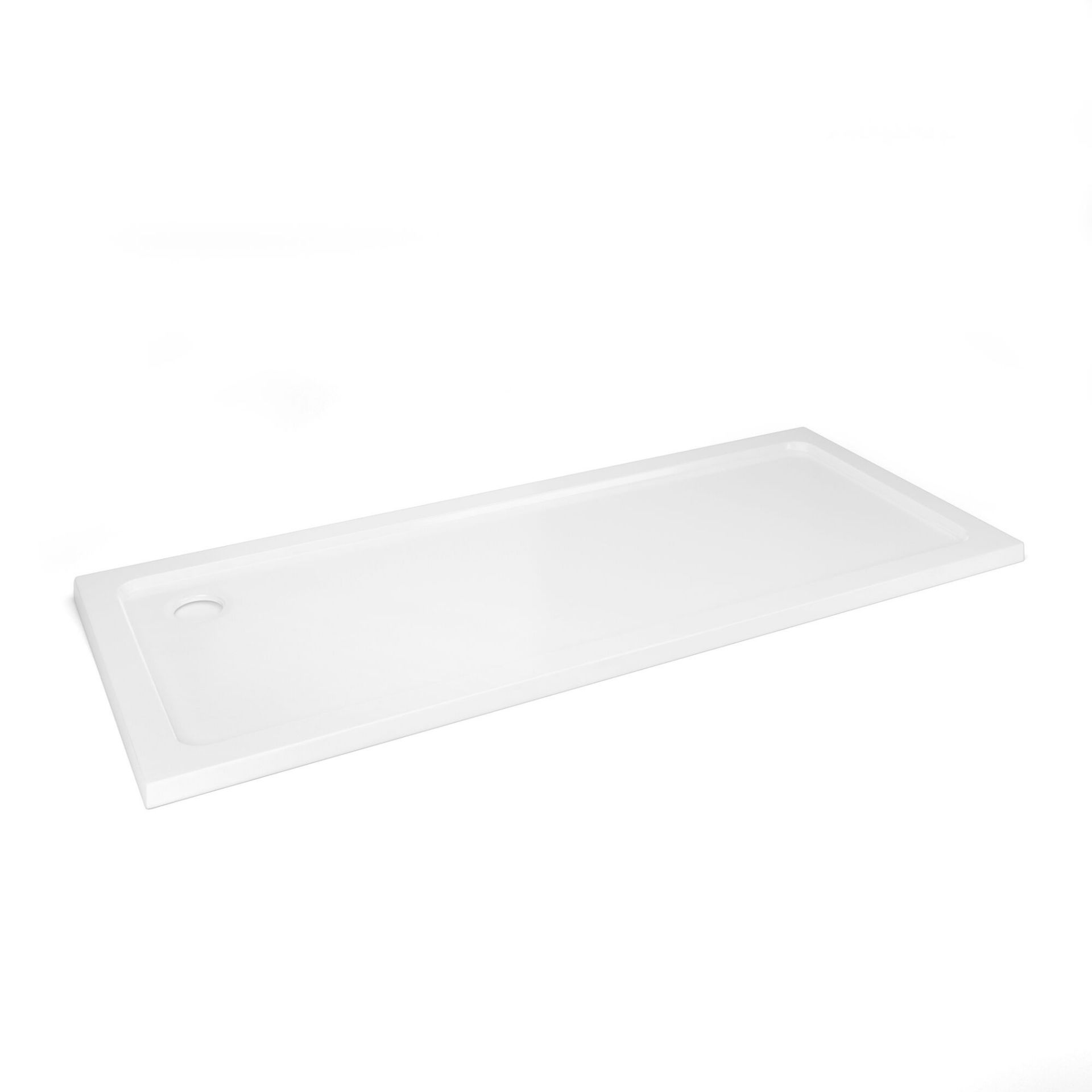 (OS275) 1700x700mm Rectangular Ultra Slim Stone Shower Tray. Low profile ultra slim design Gel