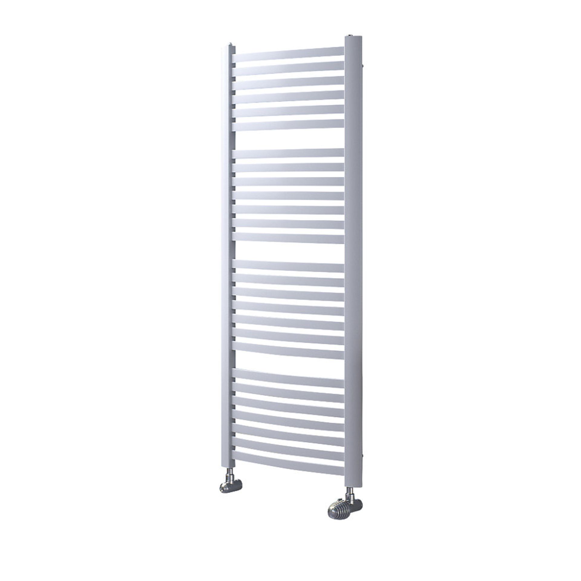 (KL97) 1215 X 580MM XIMAX K4 DESIGNER TOWEL RADIATOR WHITE. RRP £299.99. Designer towel radiator - Image 2 of 3