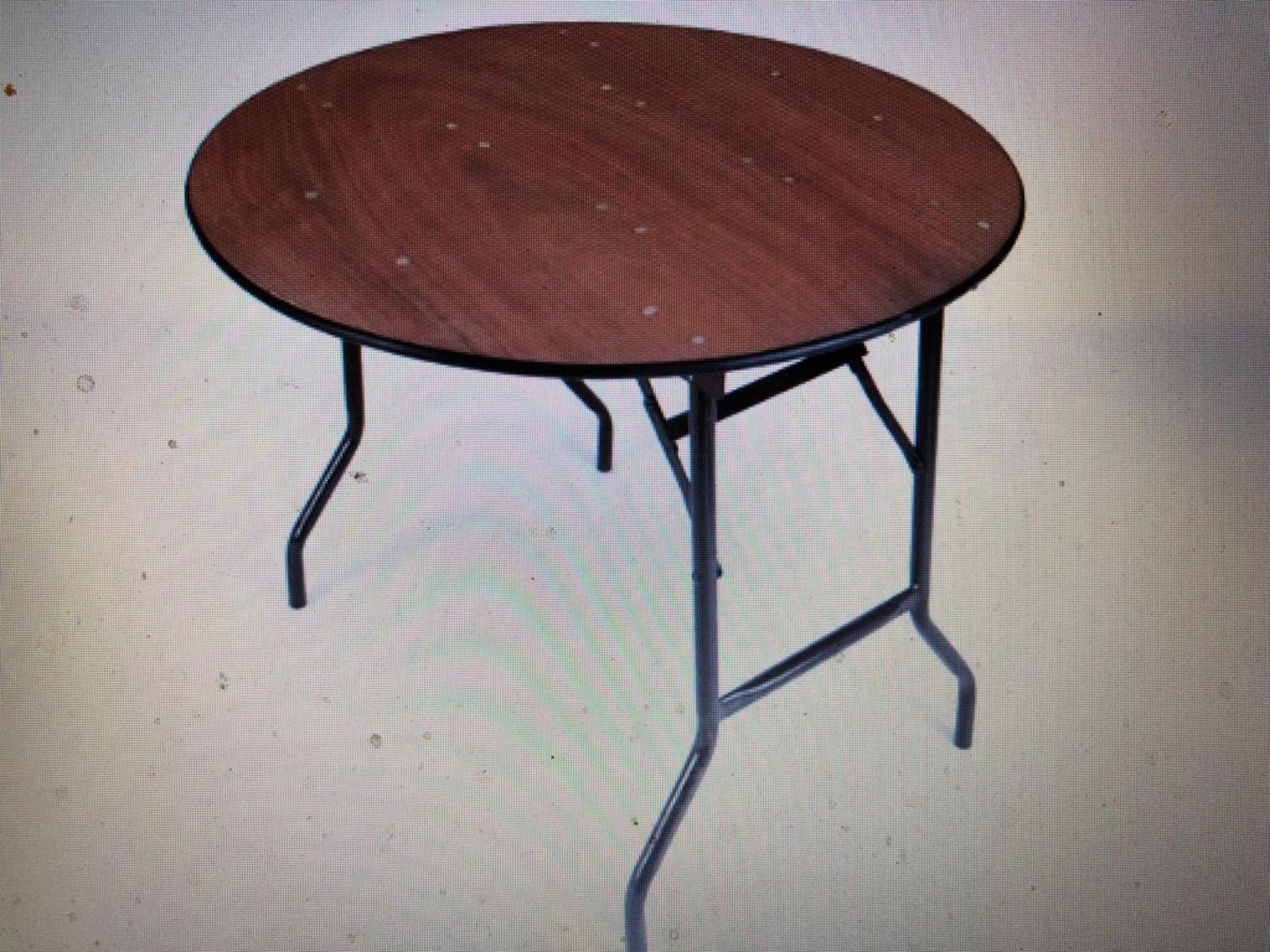 3 x 4ft round banqueting tables