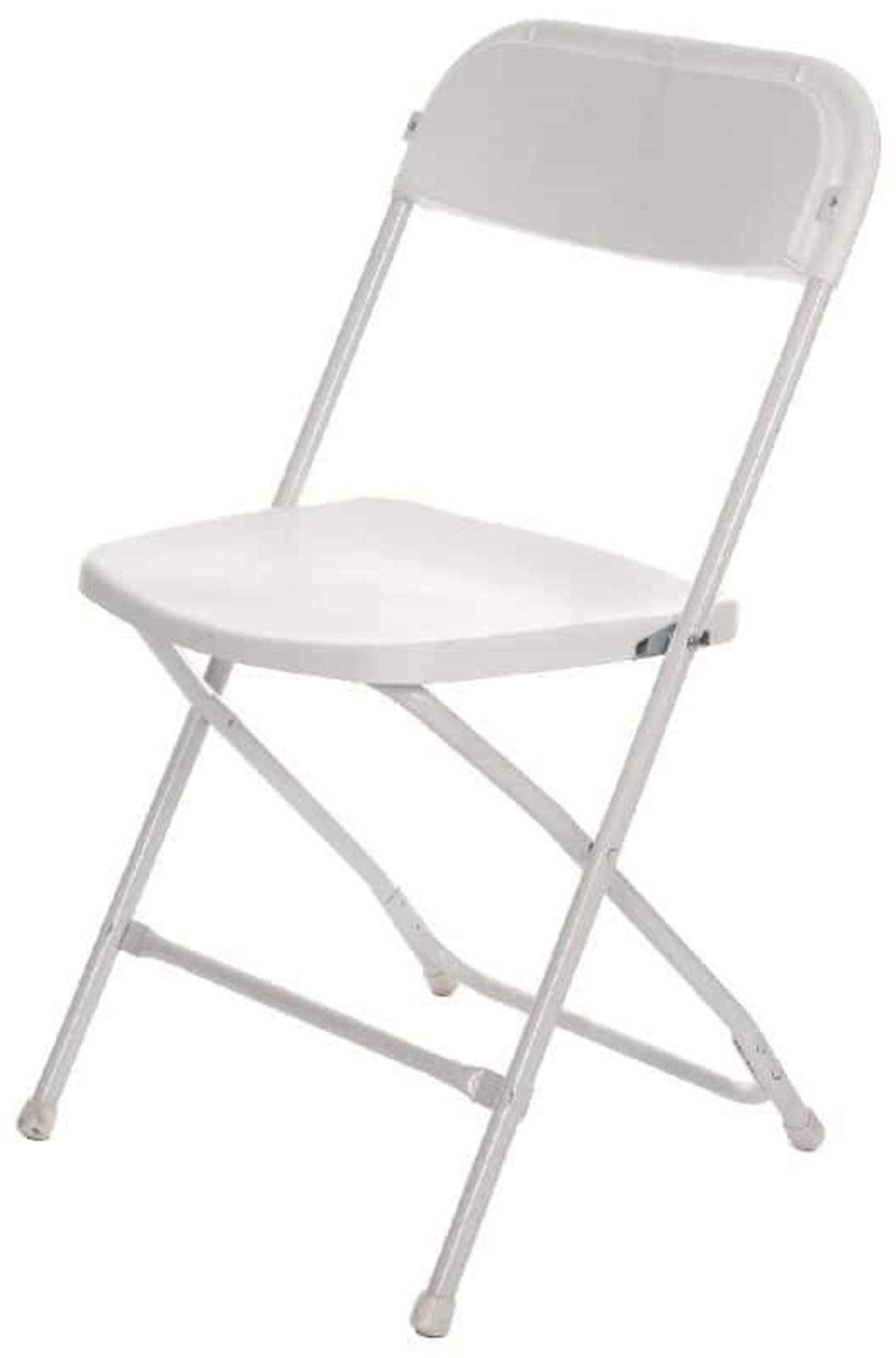 74 x White Sam Folding Chair