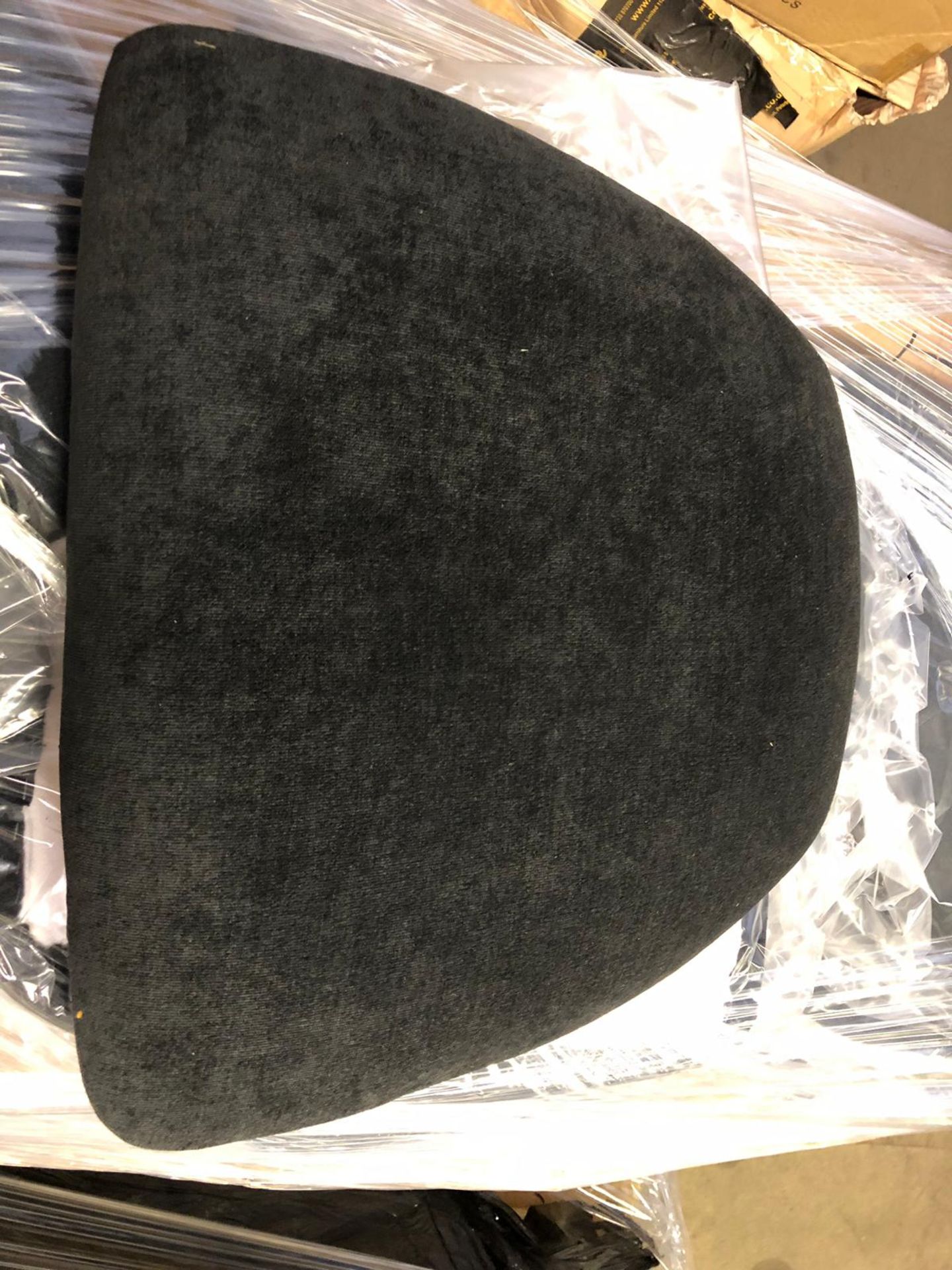 50 x black velour seat pads for crystal chairs