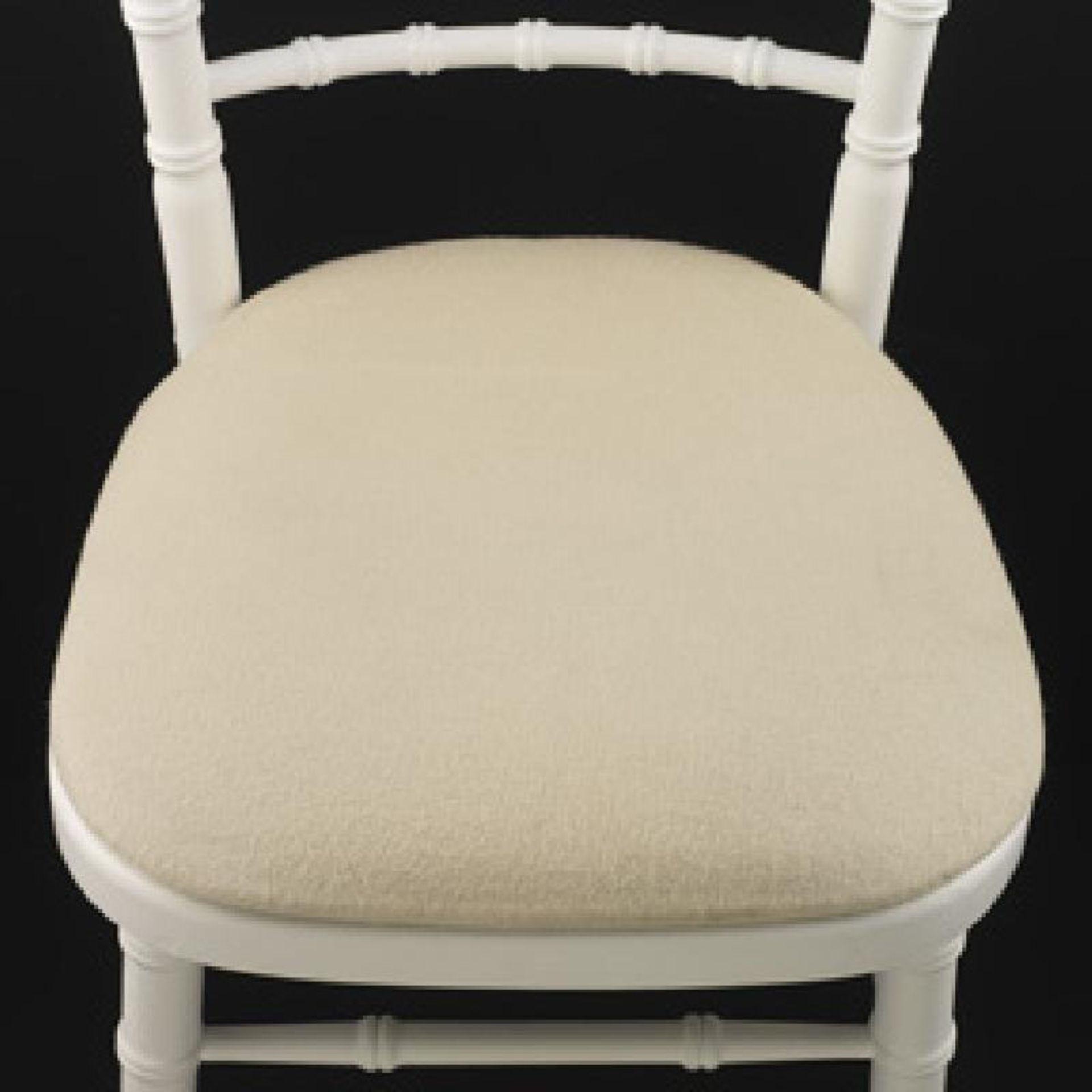 50 x ivory velour seat pads