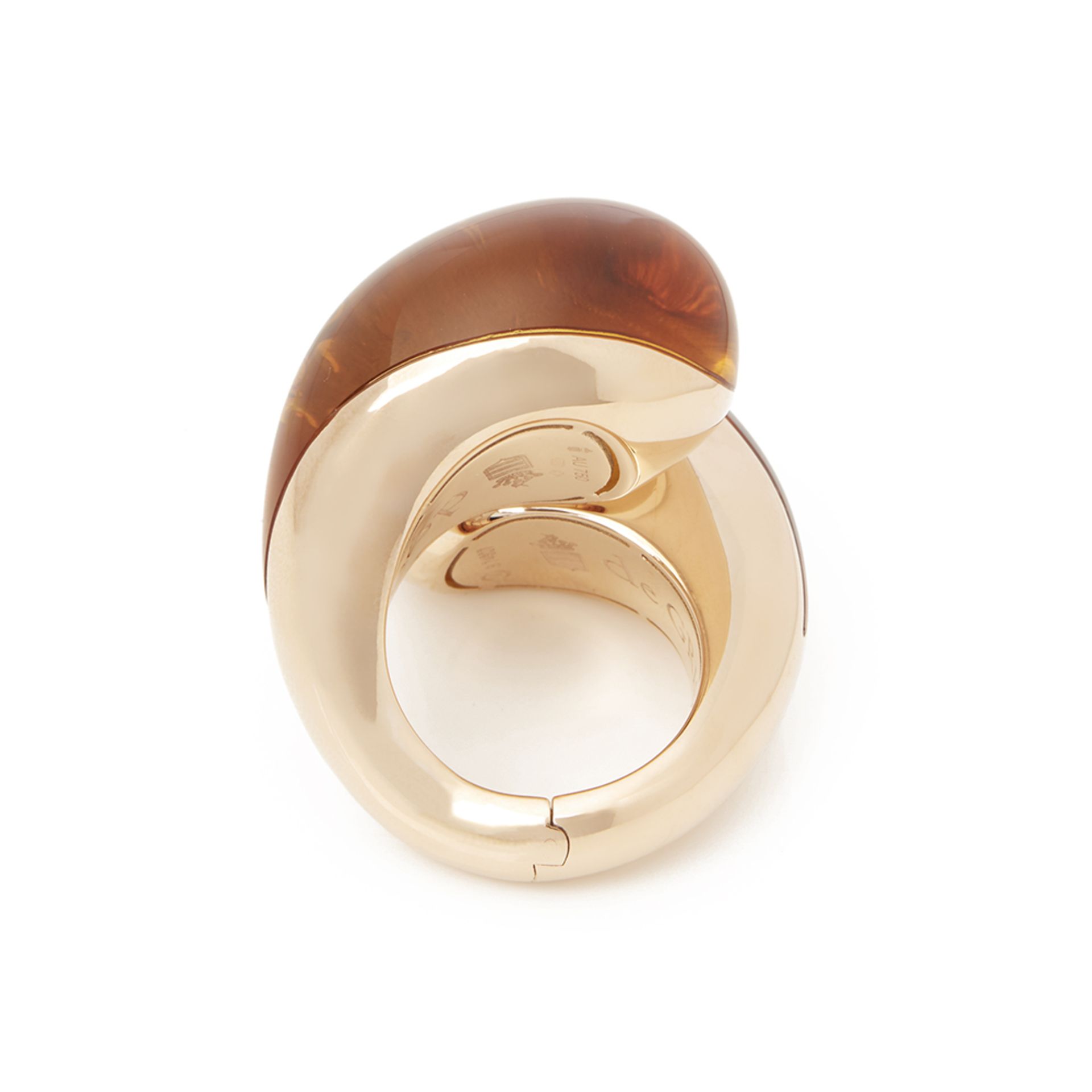 18k Rose Gold Cabochon Cut Citrine Sensualona Ring - Image 8 of 11