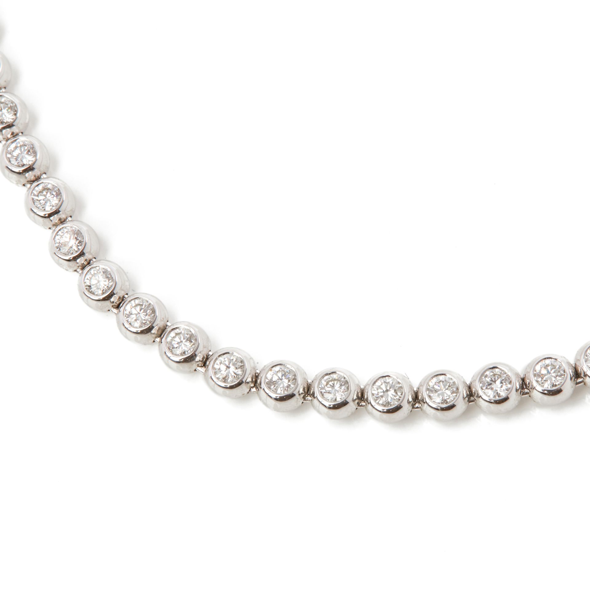 18k White Gold Beaded 4.50ct Diamond Necklace - Image 6 of 6