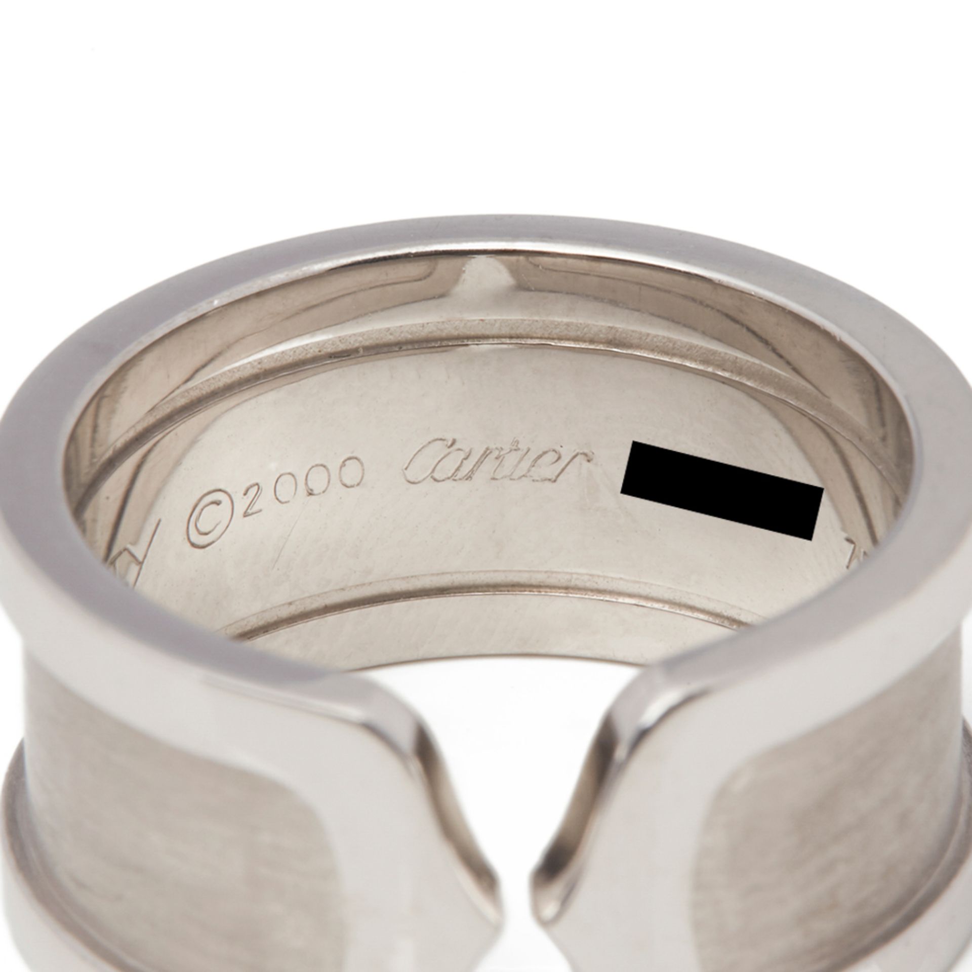 18k White Gold C De Cartier Ring - Image 3 of 9