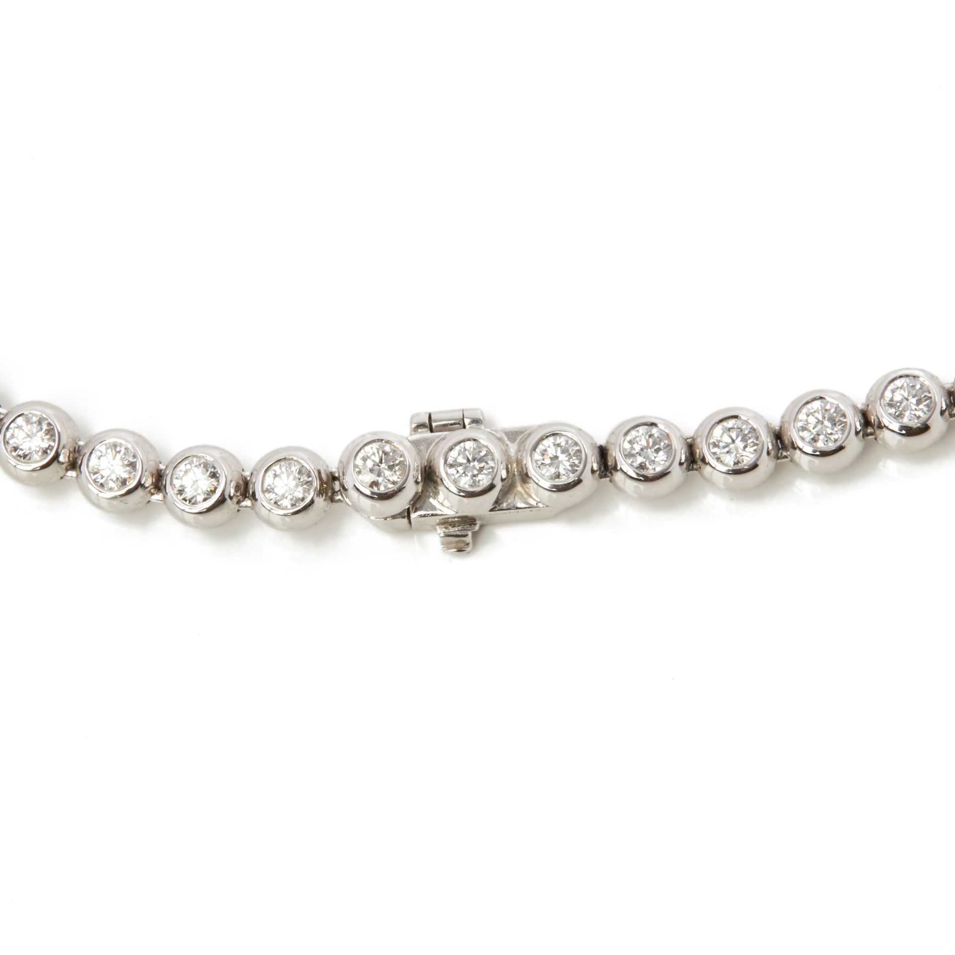 18k White Gold Beaded 4.50ct Diamond Necklace - Image 4 of 6