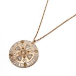 18k Rose Gold Diamond Hope Talisman Necklace